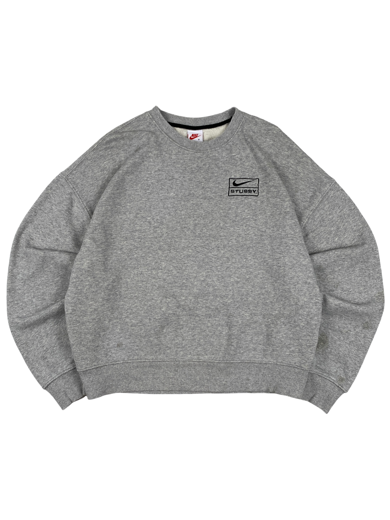 Stussy x Nike Grey Crewneck