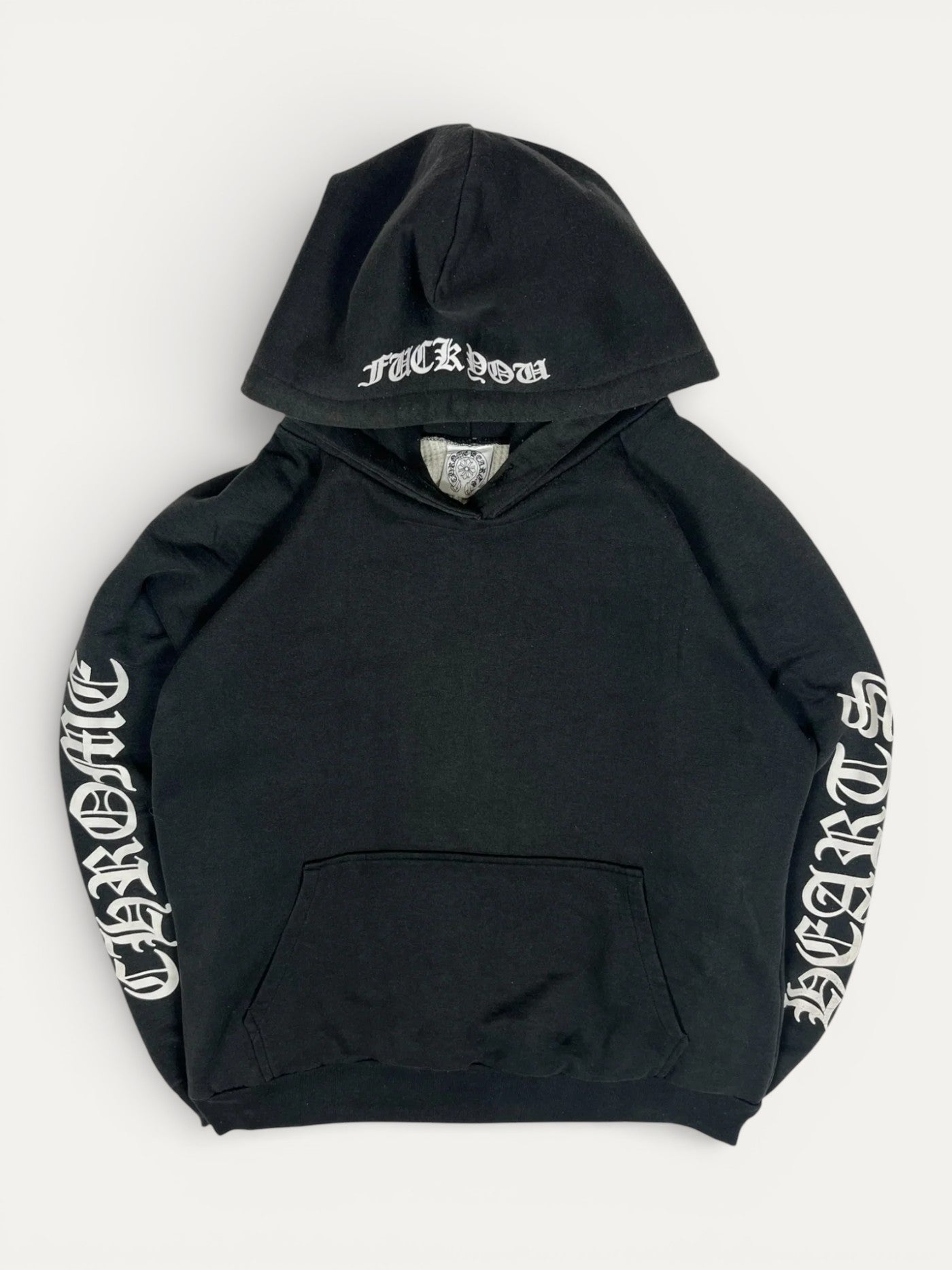 Chrome Hearts Black Grey Fuck You Thermal Hoodie