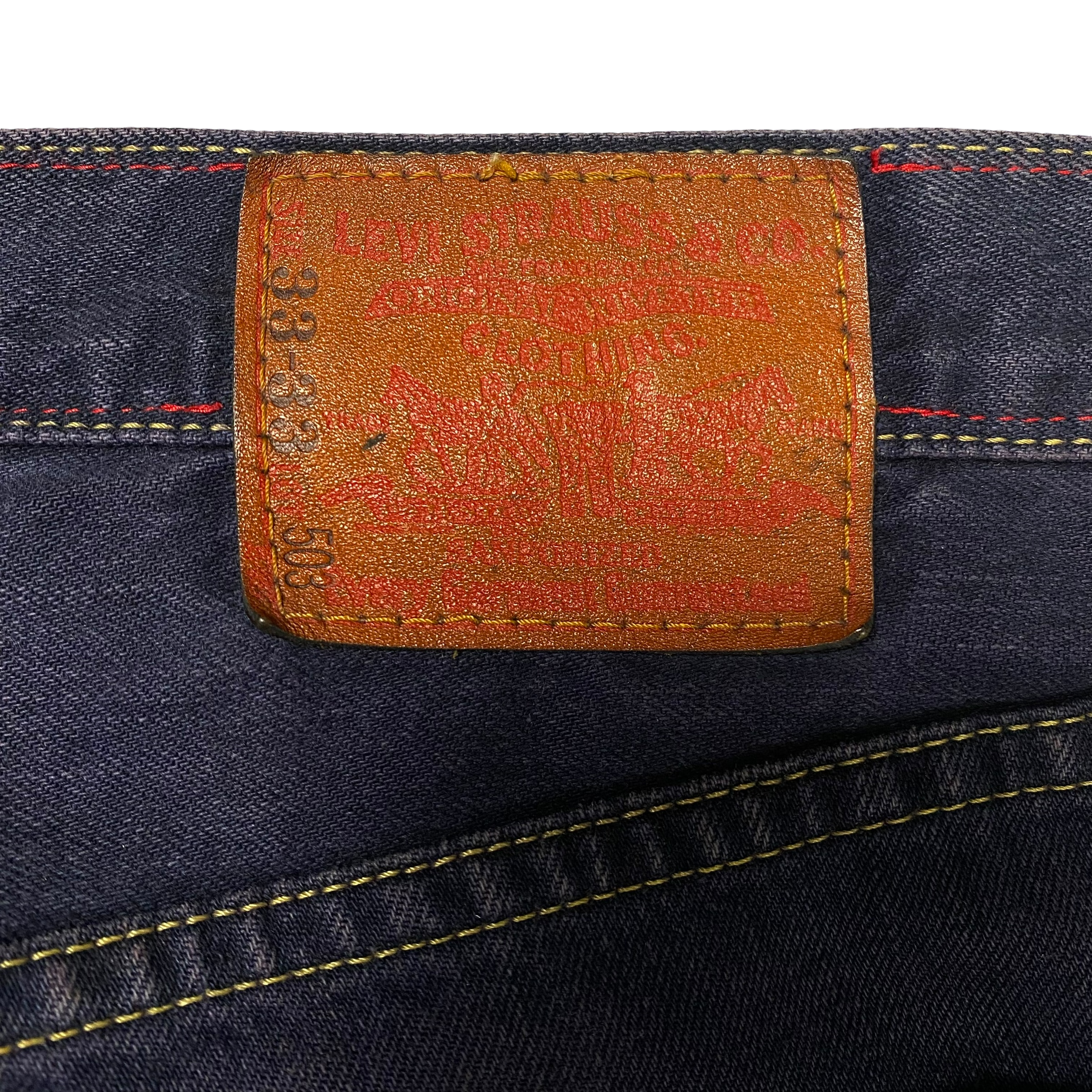 Junya Watanabe × Levi’s Printed “Denim Illusion” Pants Blue