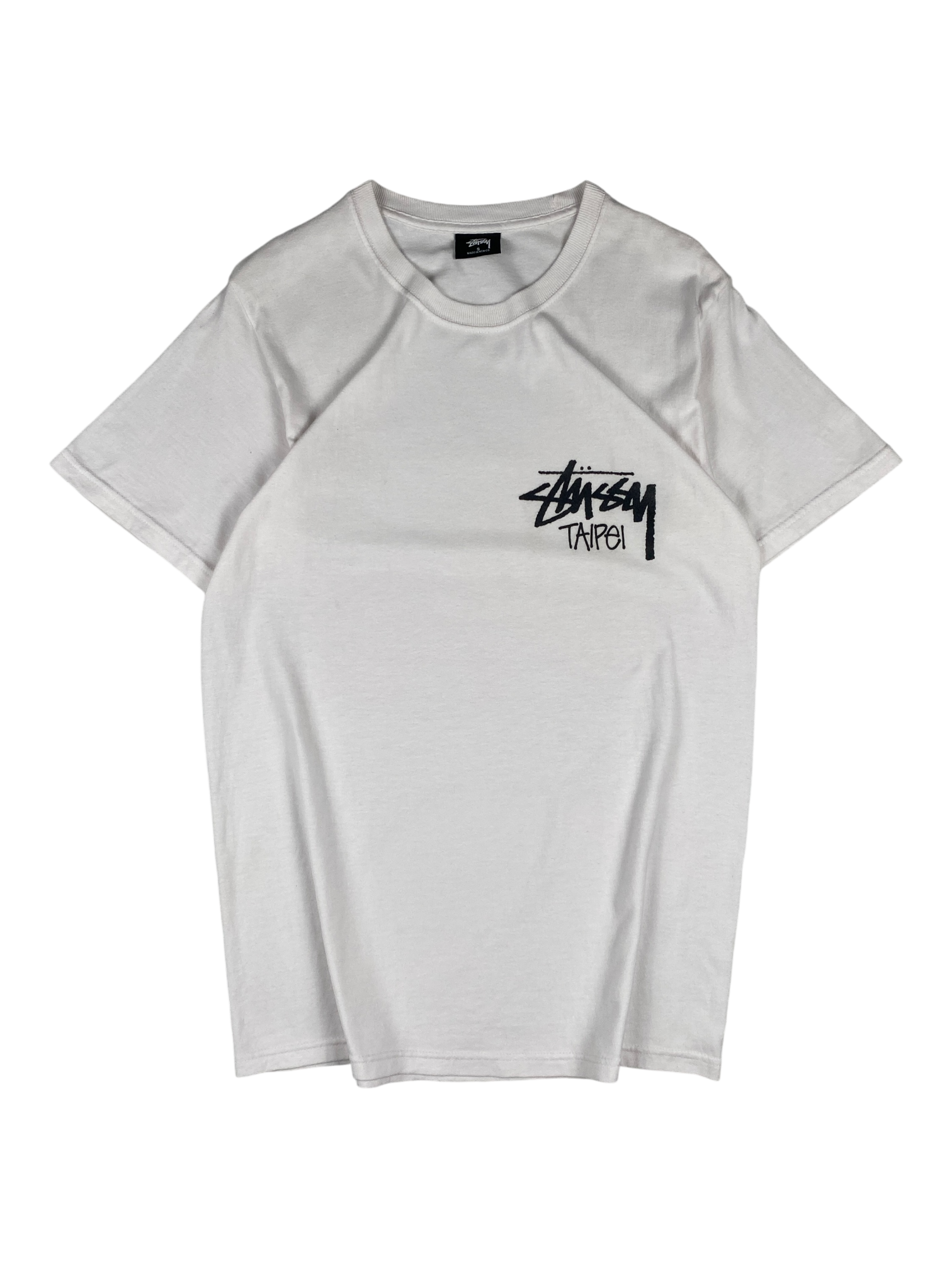 Stussy White Taipei Logo Tee