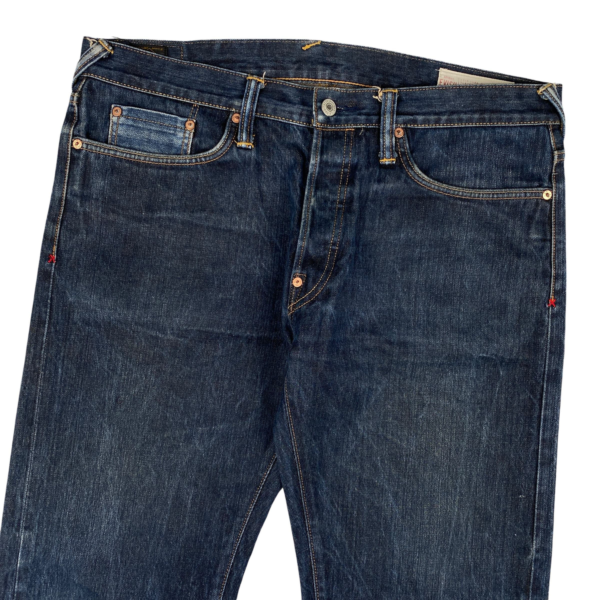 Evisu Red White Seagull Blue Jeans