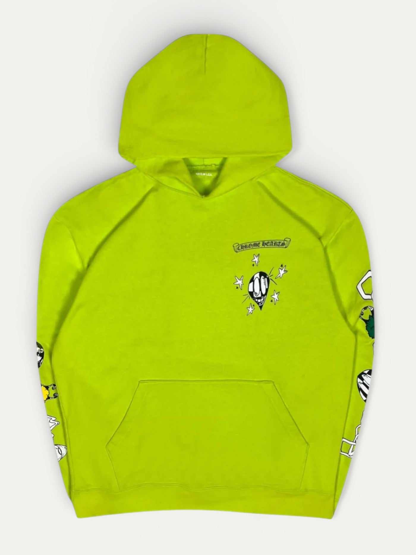 Chrome Hearts Matty Boy Lime Green Link Hoodie