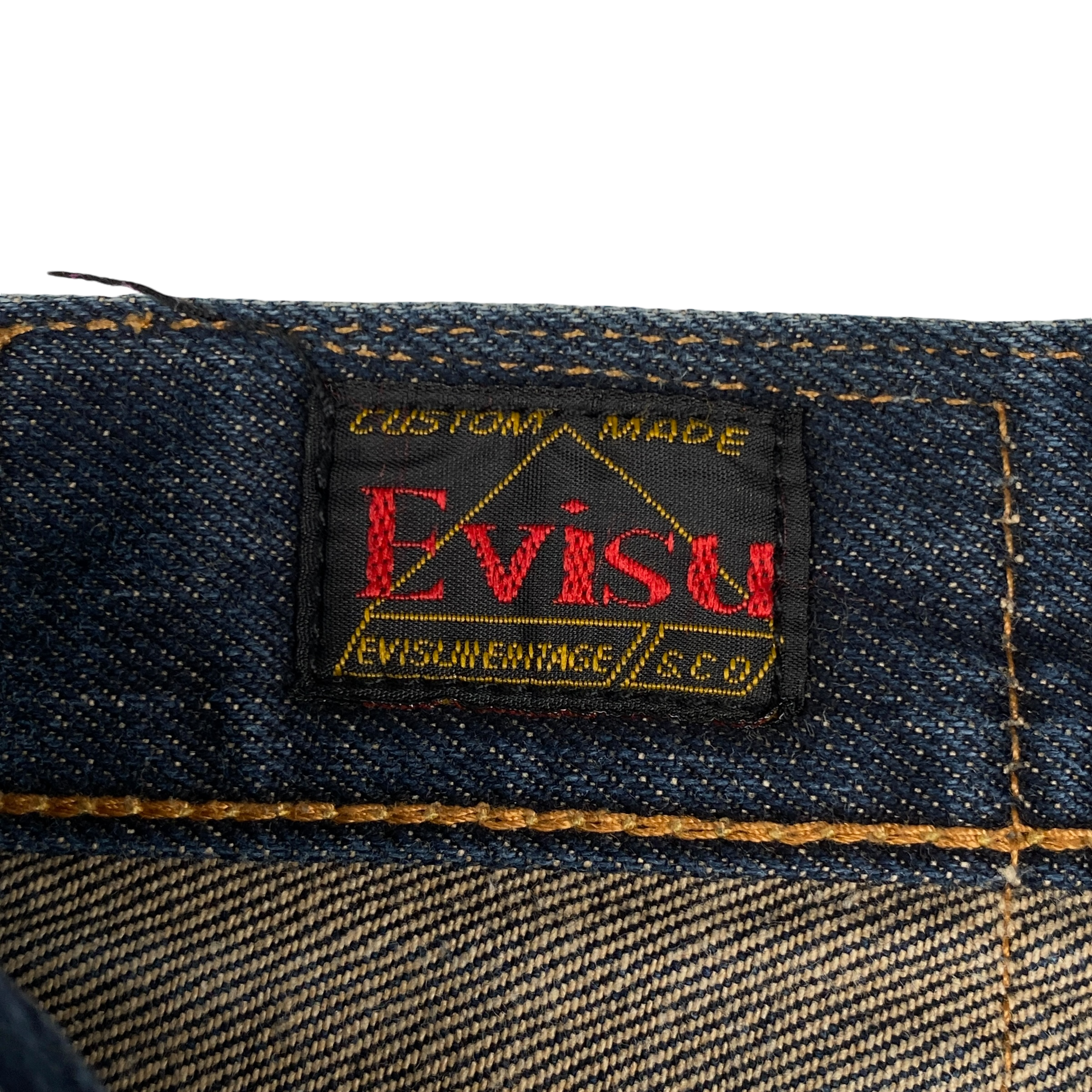 Evisu Red White Seagull Blue Jeans