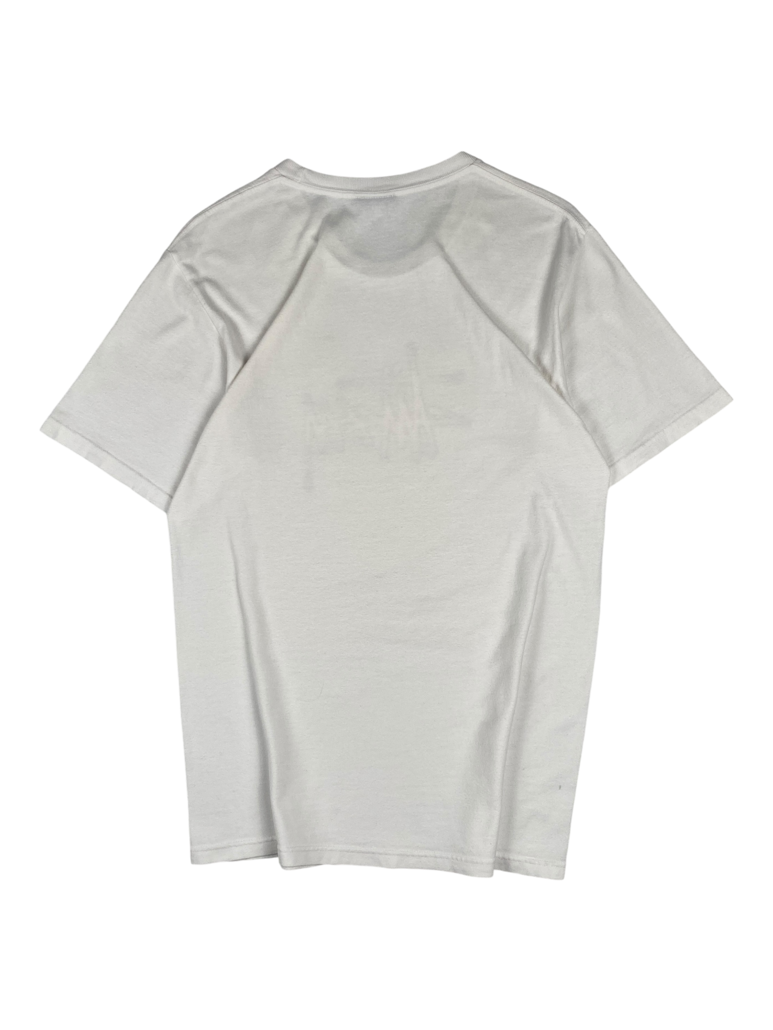 Stussy White Blue Logo Tee