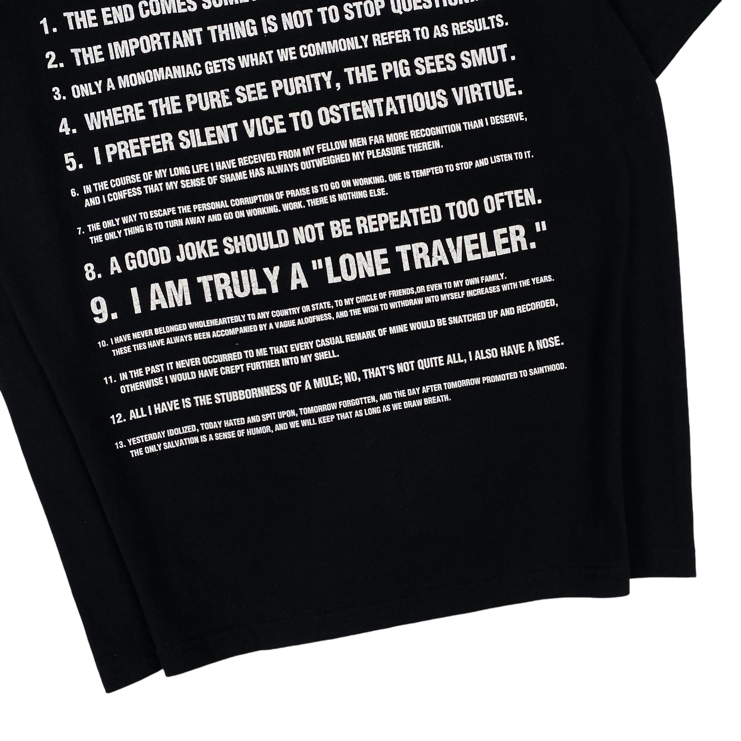 Number (N)ine Black Rolling Stones Tee