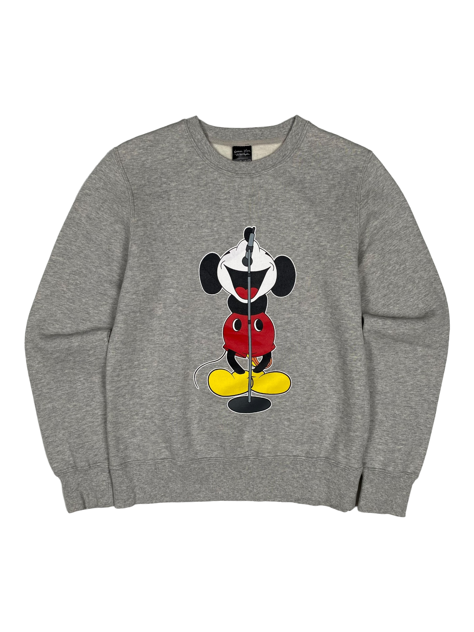 Number (N)ine Liam Gallagher Mickey Mouse Crewneck Grey