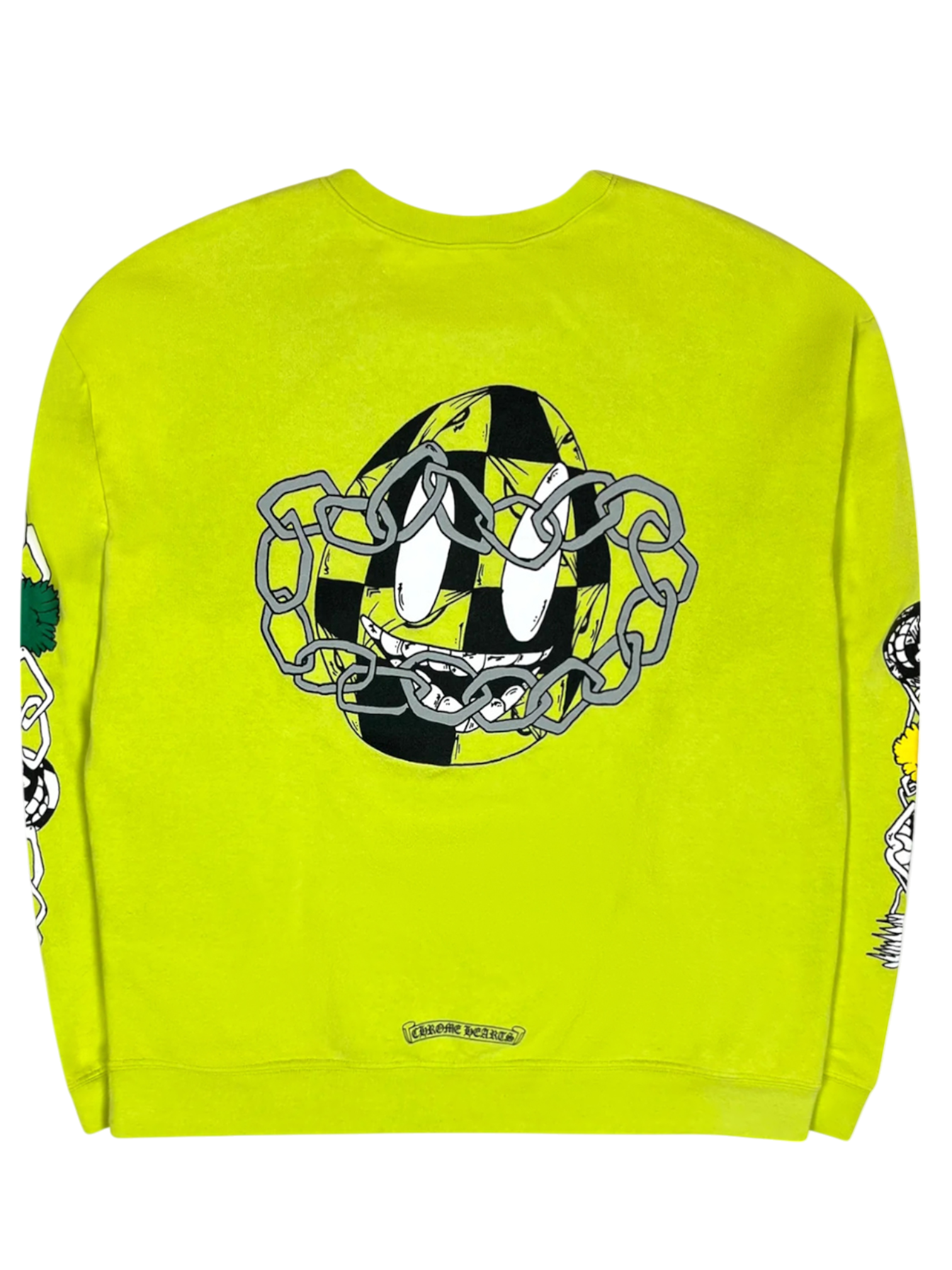 Chrome Hearts Matty Boy Lime Green Link Crewneck