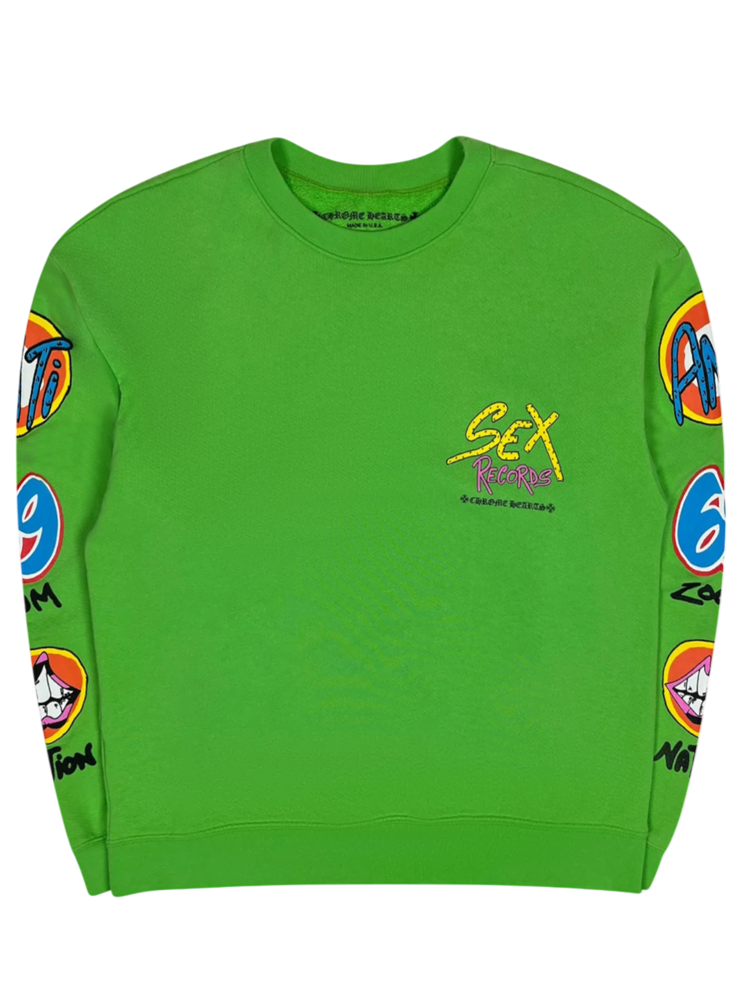 Chrome Hearts Matty Boy Sex Records Citrus Crewneck