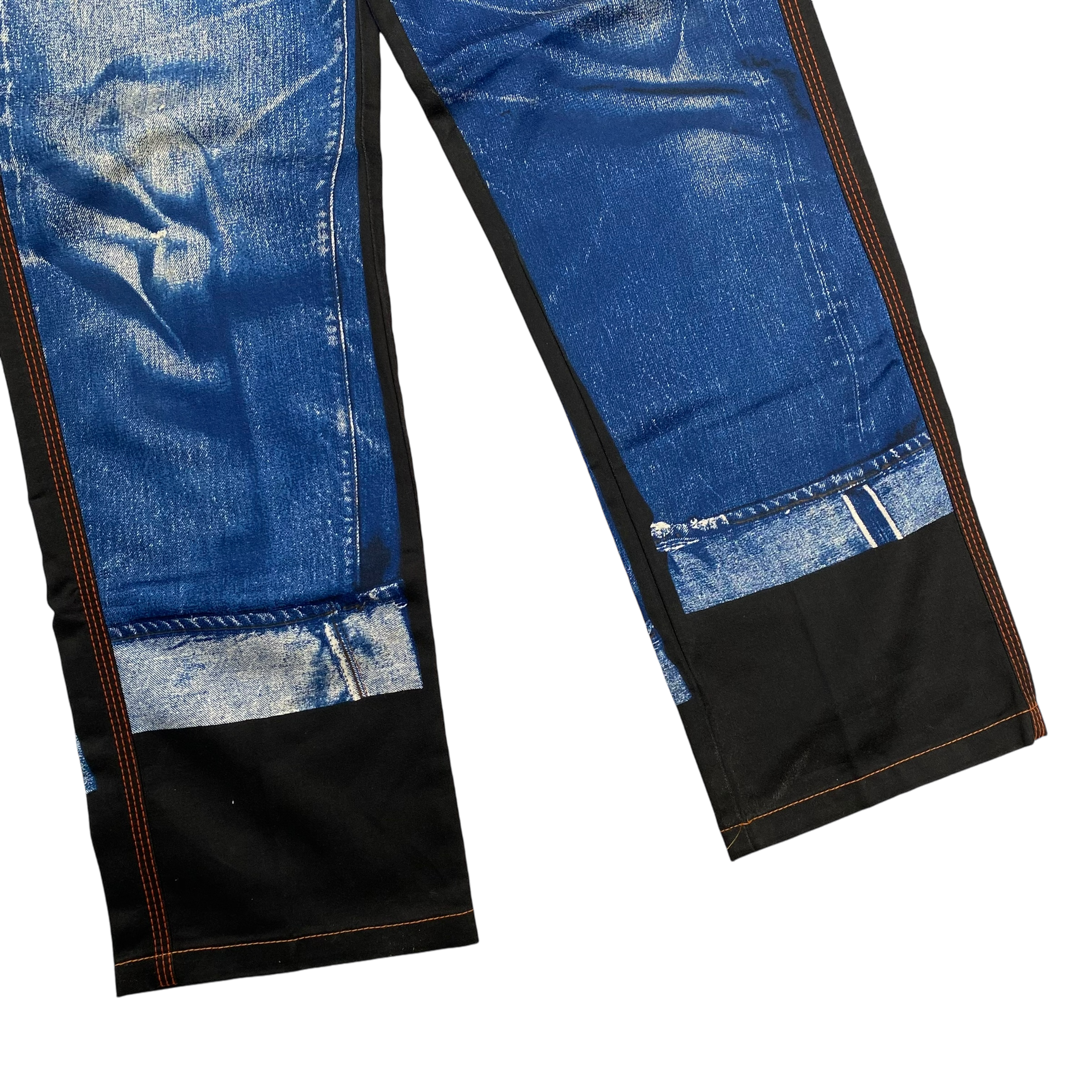 Jean Paul Gaultier JPG Tattoo Print Straight Leg Jeans