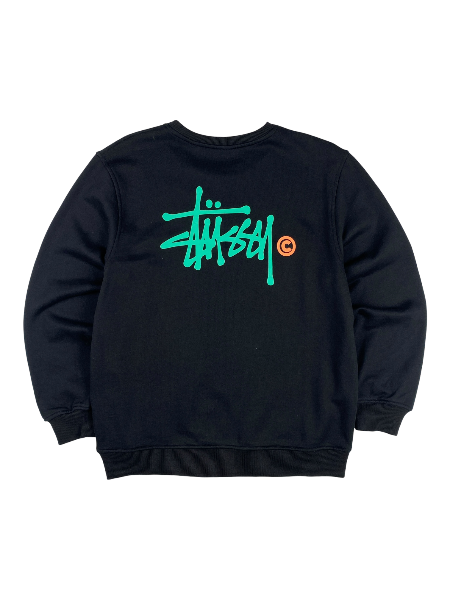 Stussy Navy Green Crewneck