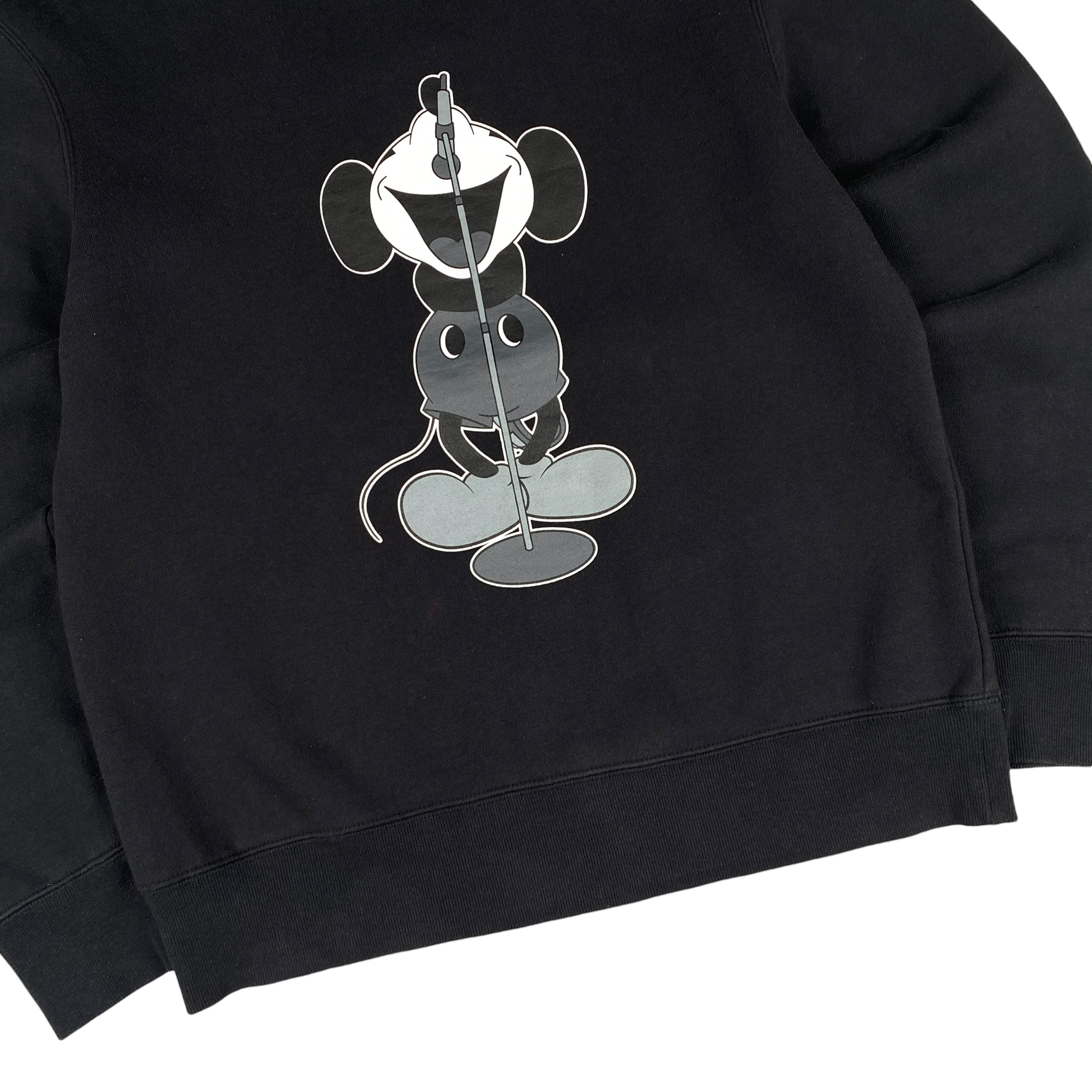 Number (N)ine Liam Gallagher Mickey Mouse Black Crewneck