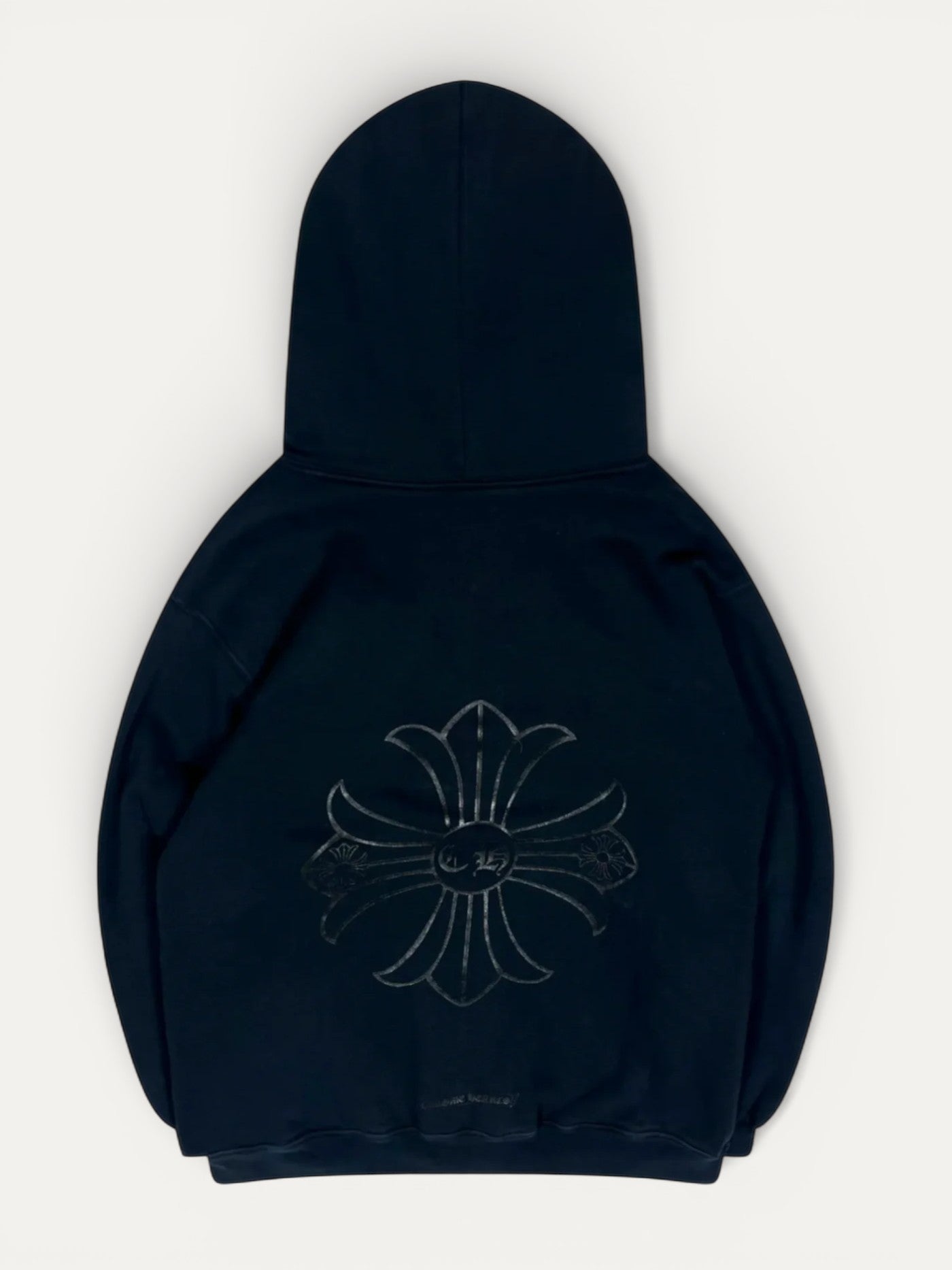 Chrome Hearts Navy Cross Logo Thermal Hoodie