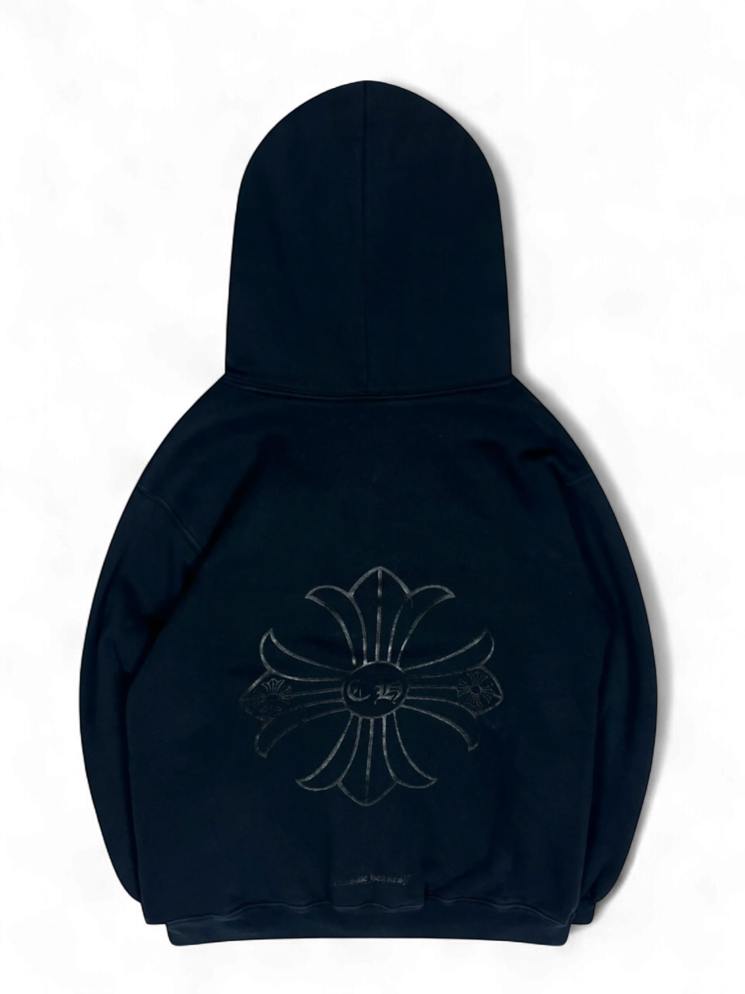 Chrome Hearts Navy Cross Logo Thermal Hoodie