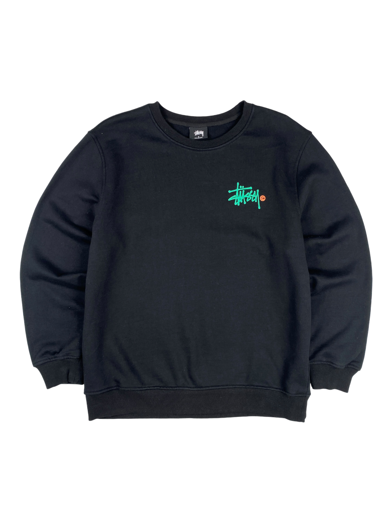 Stussy Navy Green Crewneck