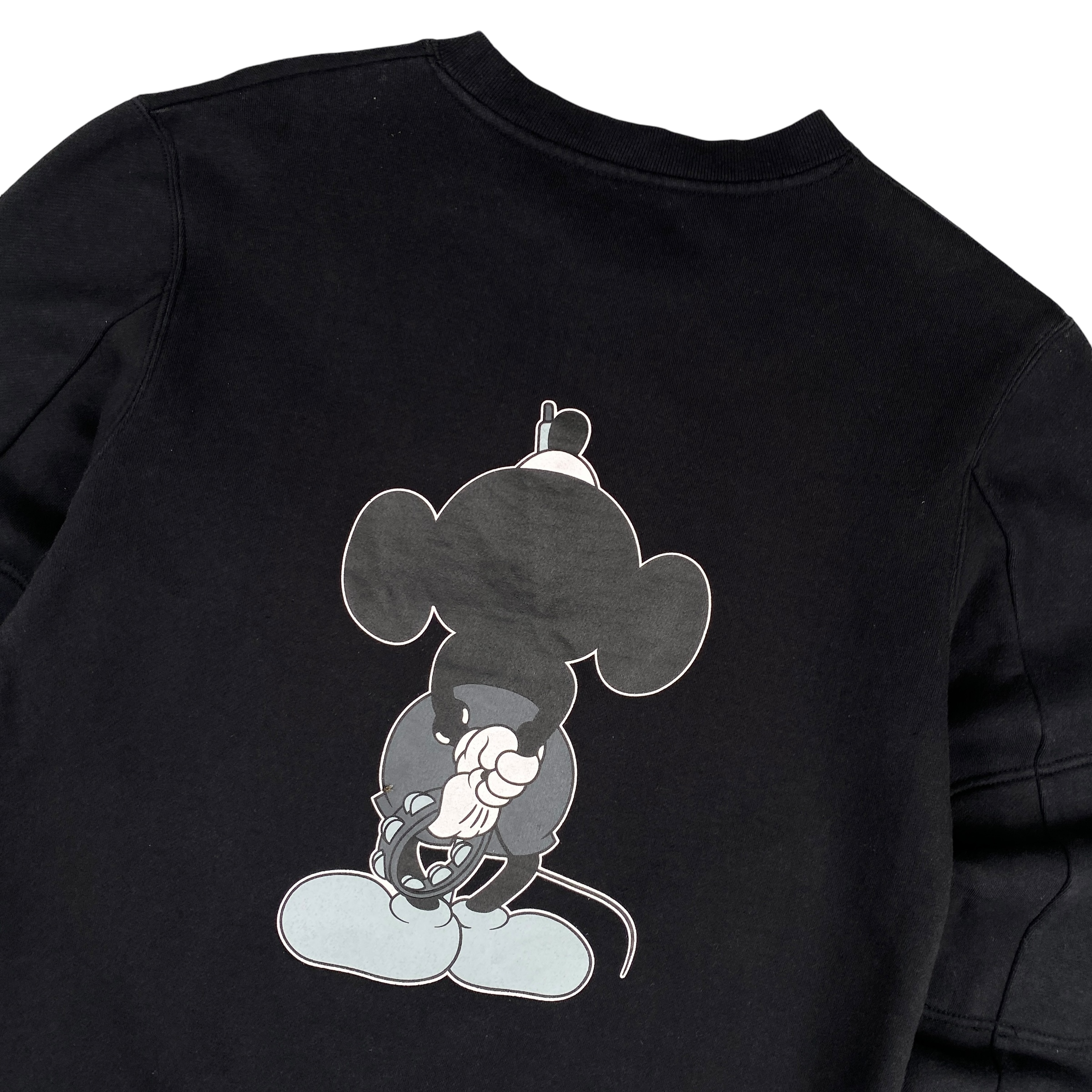 Number (N)ine Liam Gallagher Mickey Mouse Black Crewneck