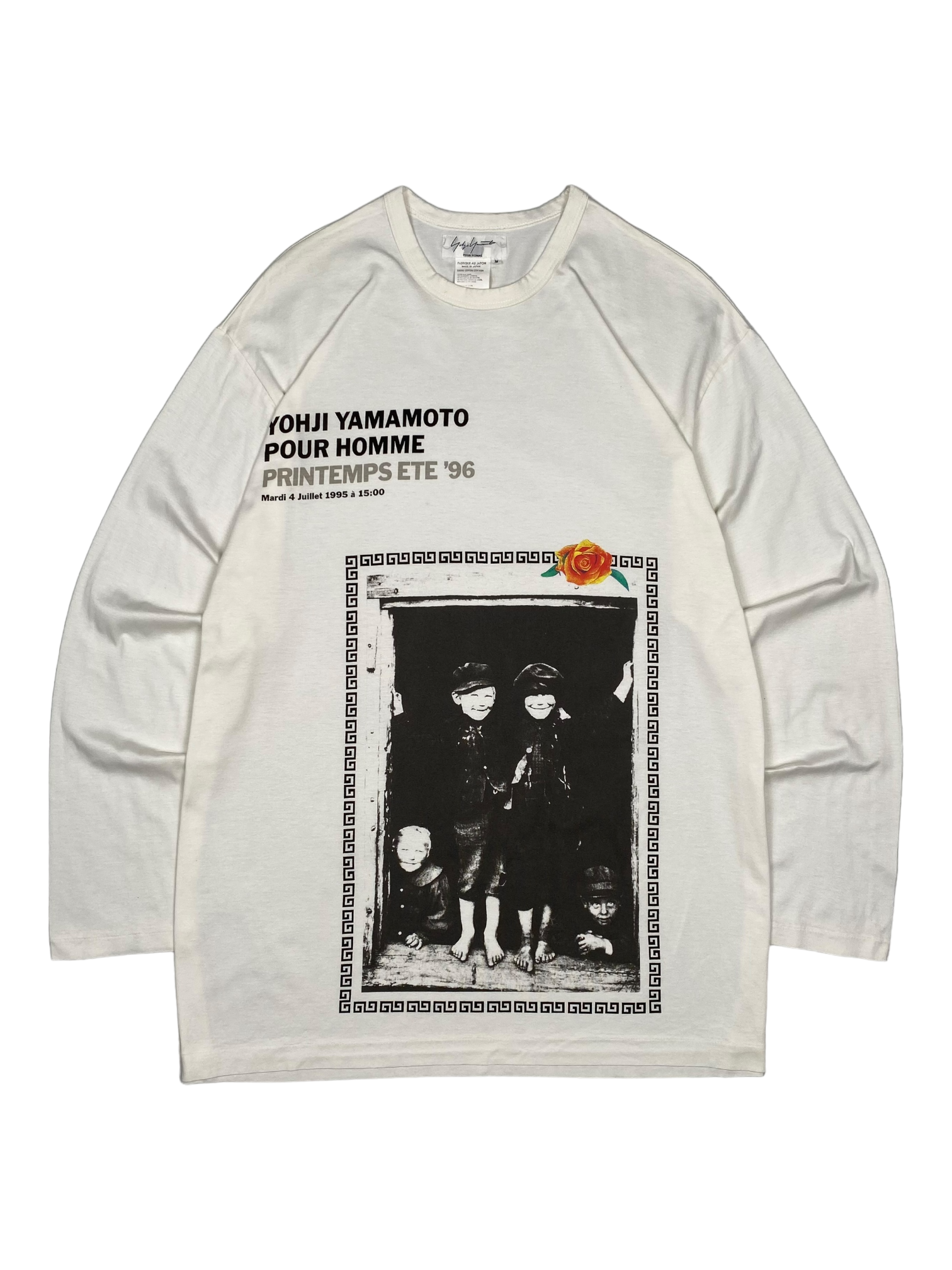 Yohji Yamamoto Pour Homme White Long Sleeve Tee SS96