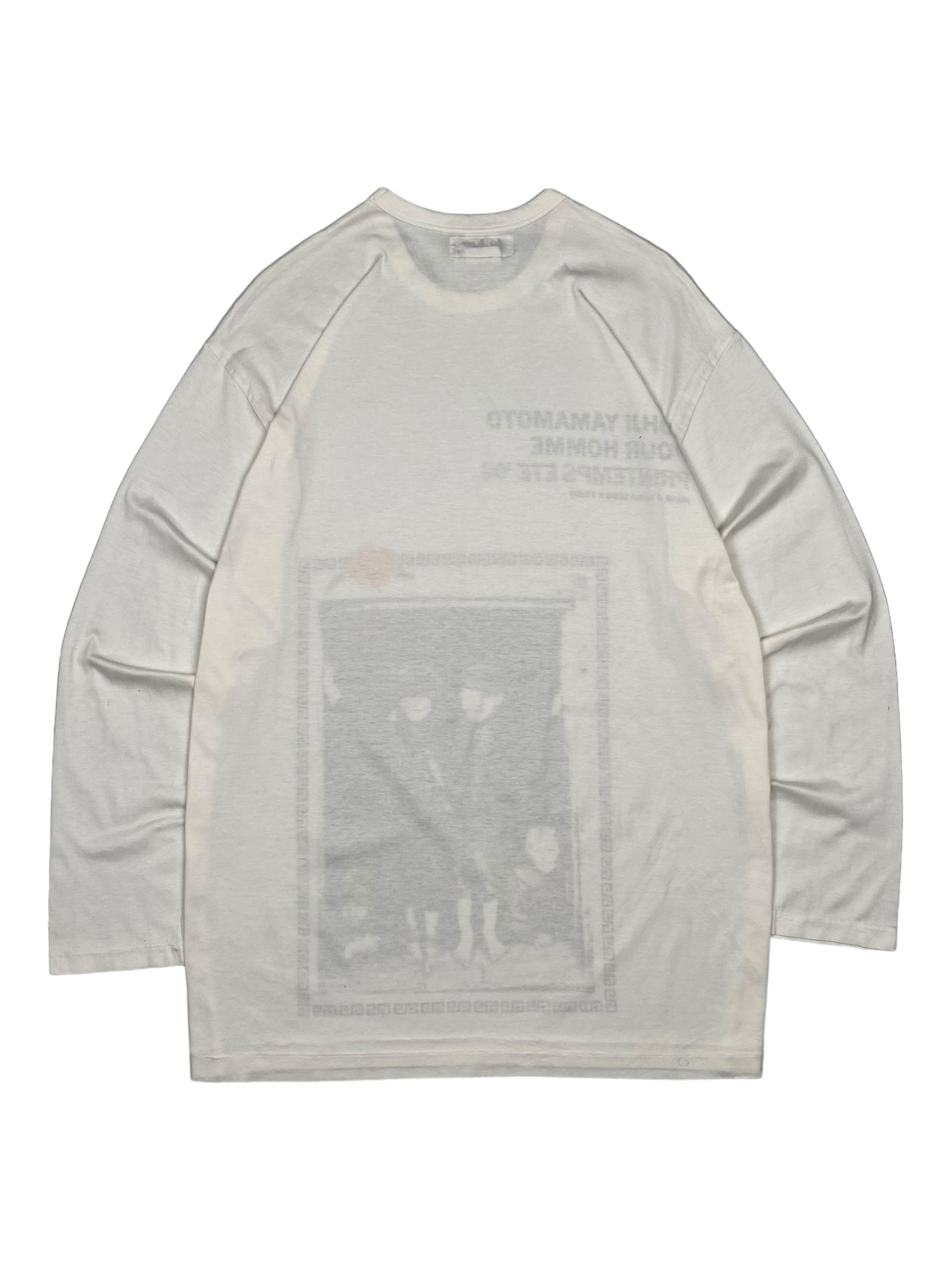 Yohji Yamamoto Pour Homme White Long Sleeve Tee SS96
