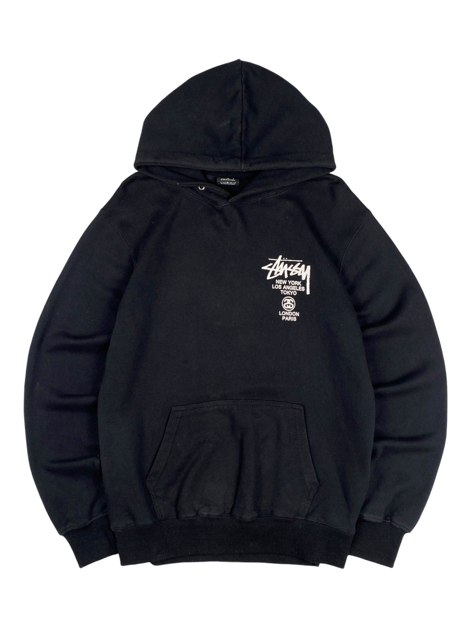 Stussy Black International Logo Hoodie