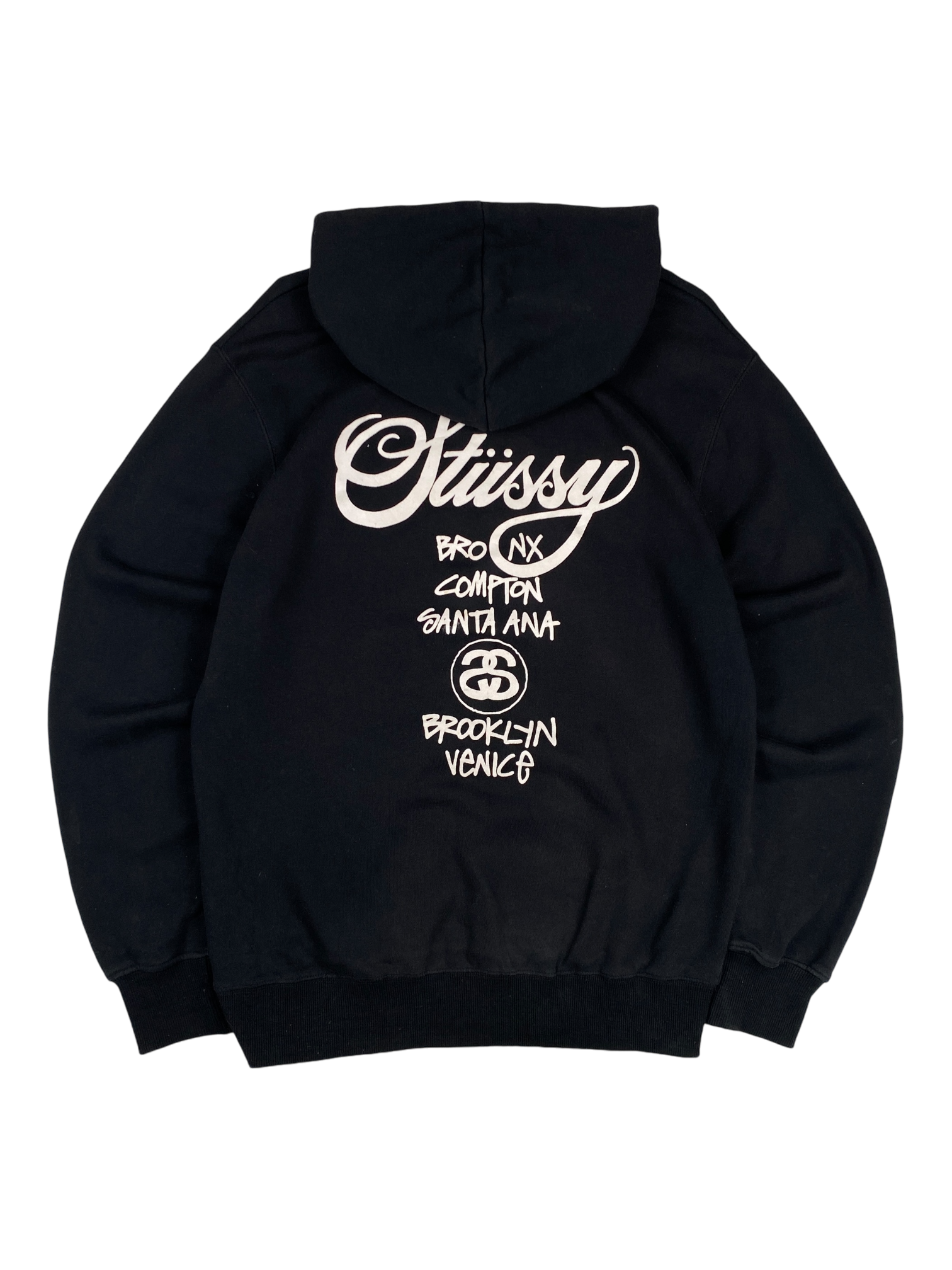 Stussy Black International Logo Hoodie