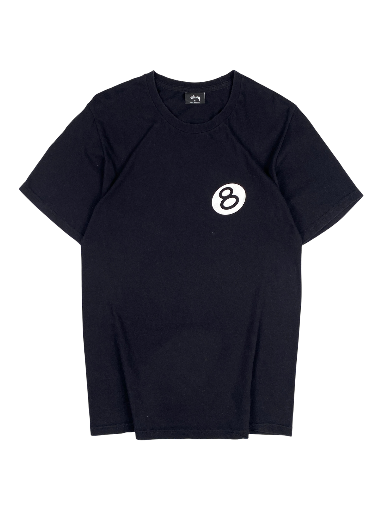 Stussy Black 8 Ball Logo Tee