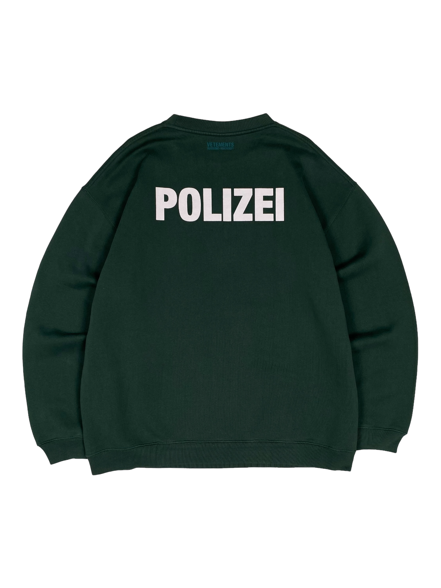 Vetements Green Polizei Crewneck