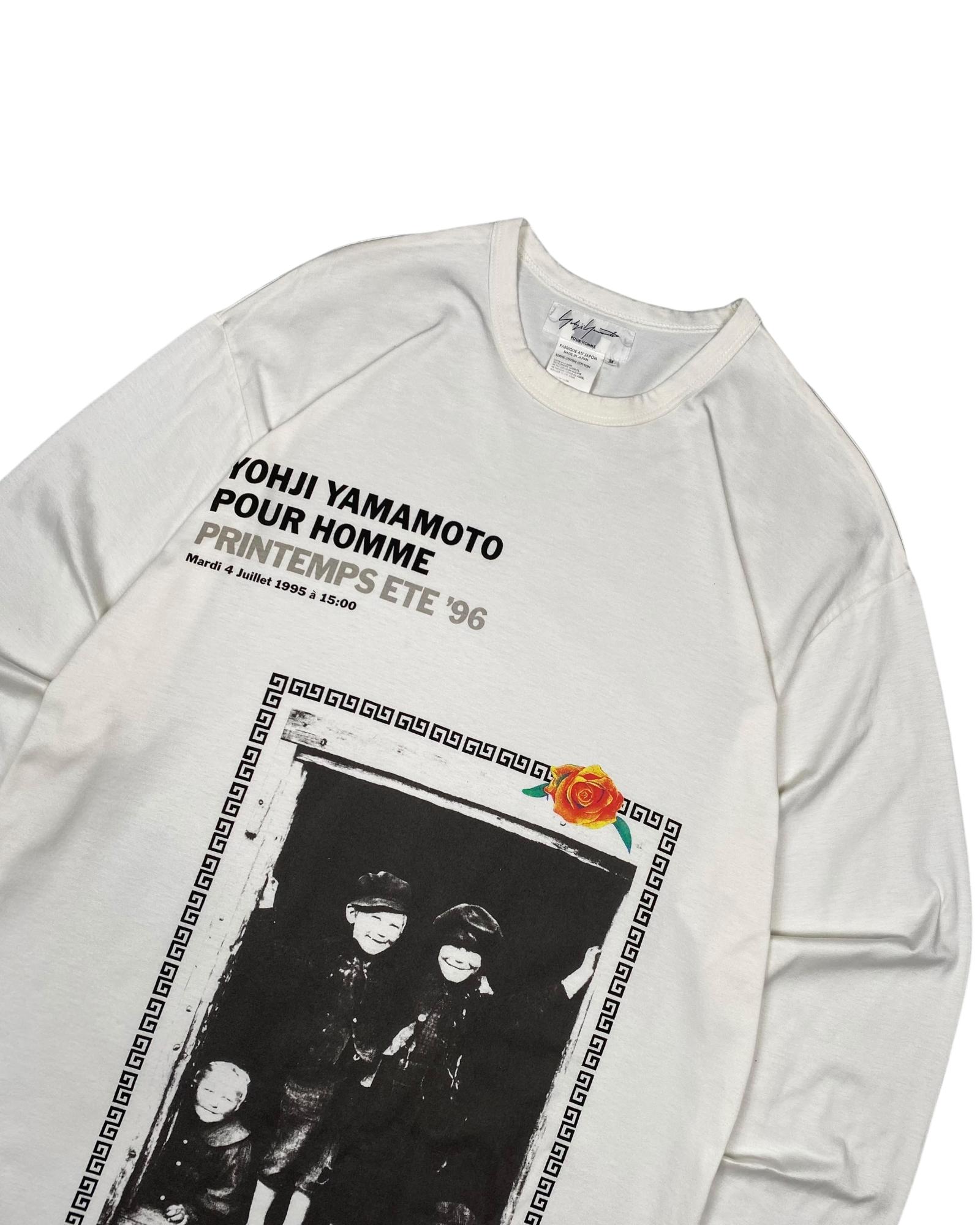 Yohji Yamamoto Pour Homme White Long Sleeve Tee SS96