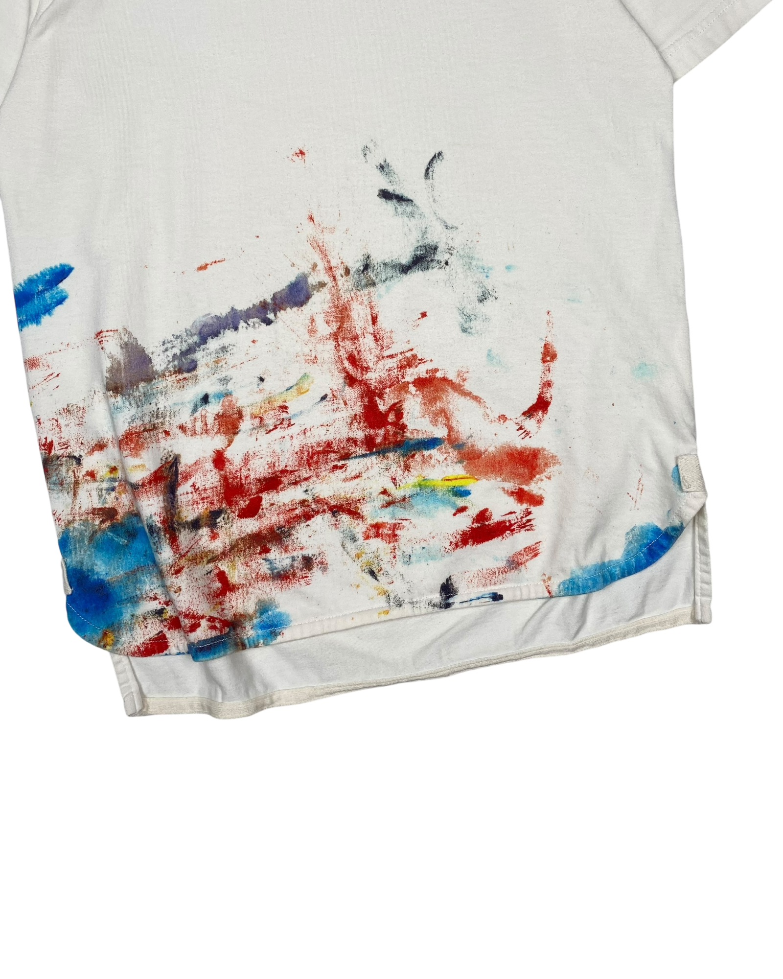 Junya Watanabe White Paint Splatter Tee