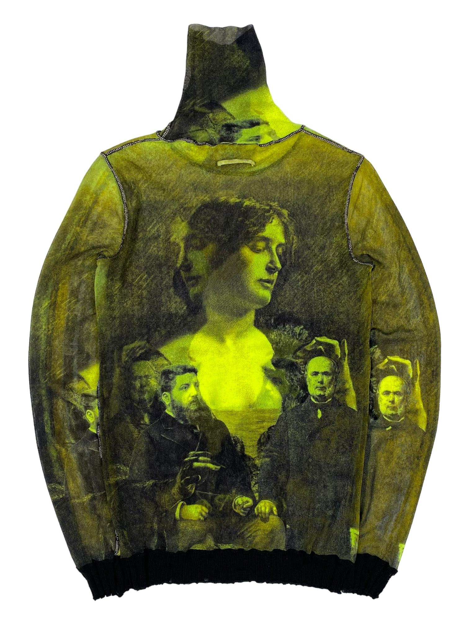 Jean Paul Gaultier SS92 Portrait Distressed Mesh Top