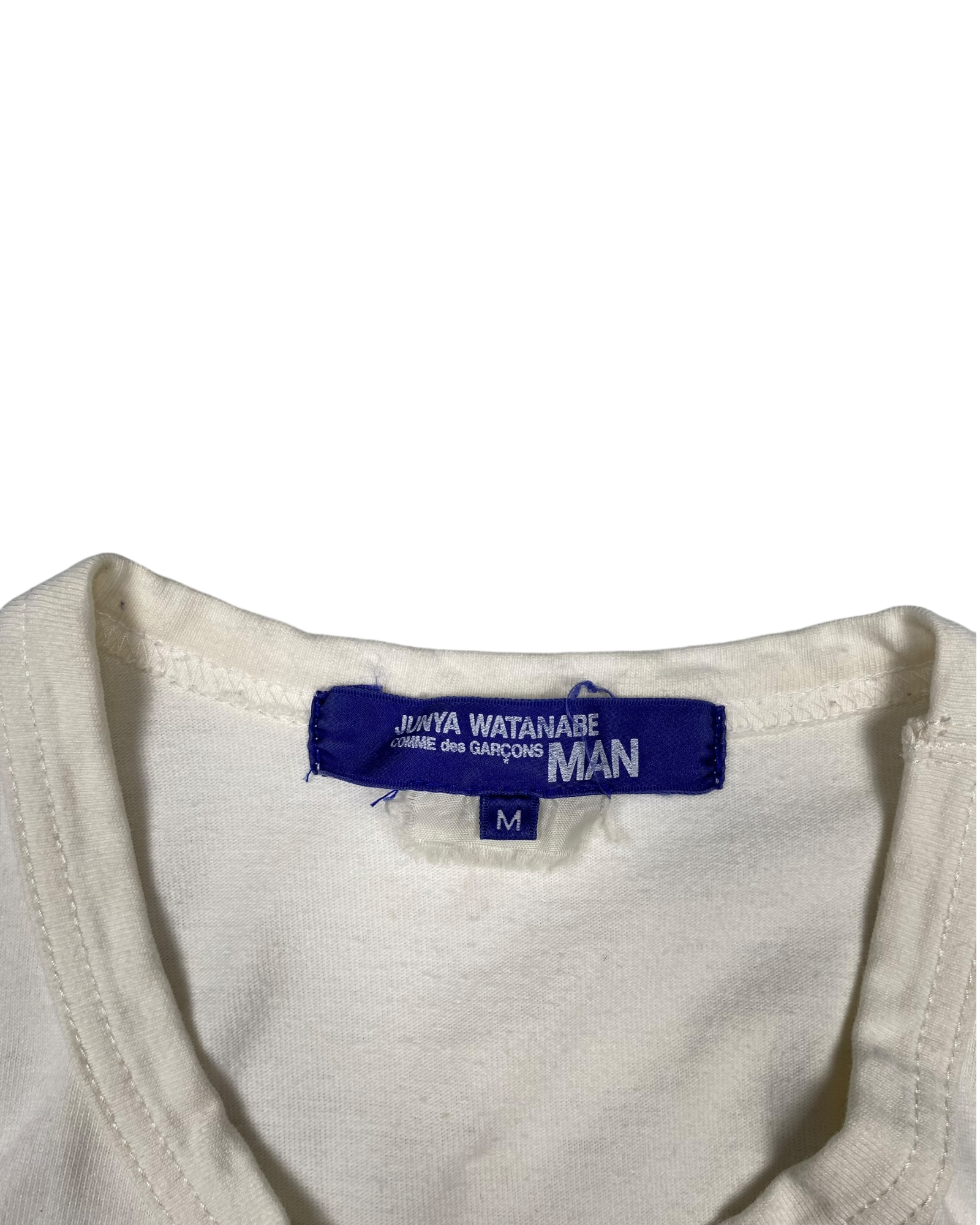 Junya Watanabe White Paint Splatter Tee