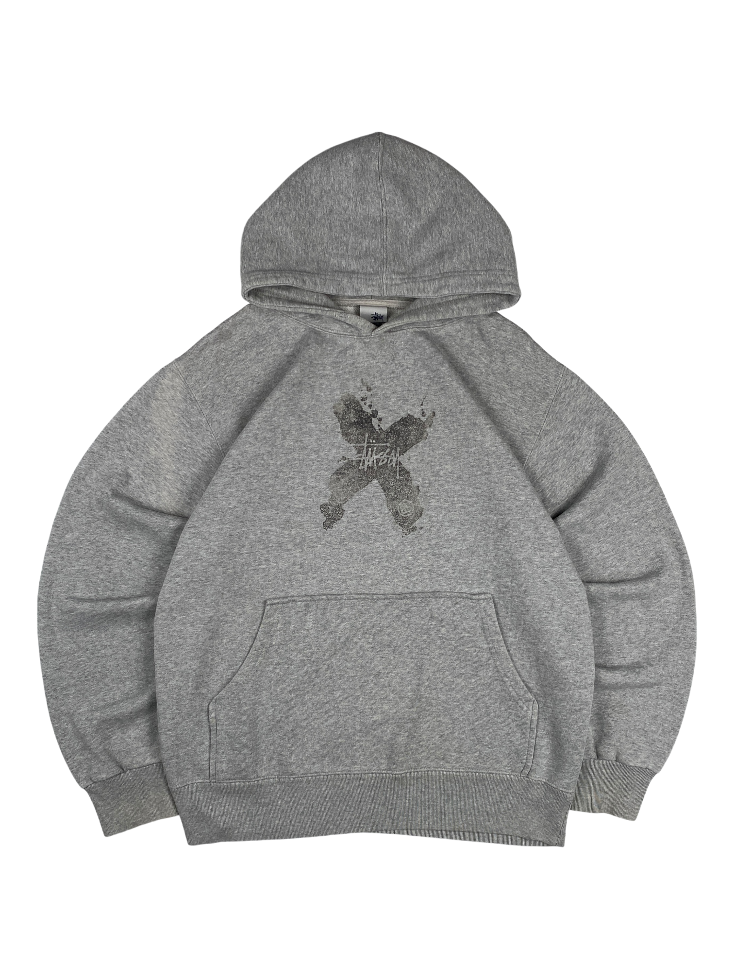 Stussy Grey X Logo Hoodie