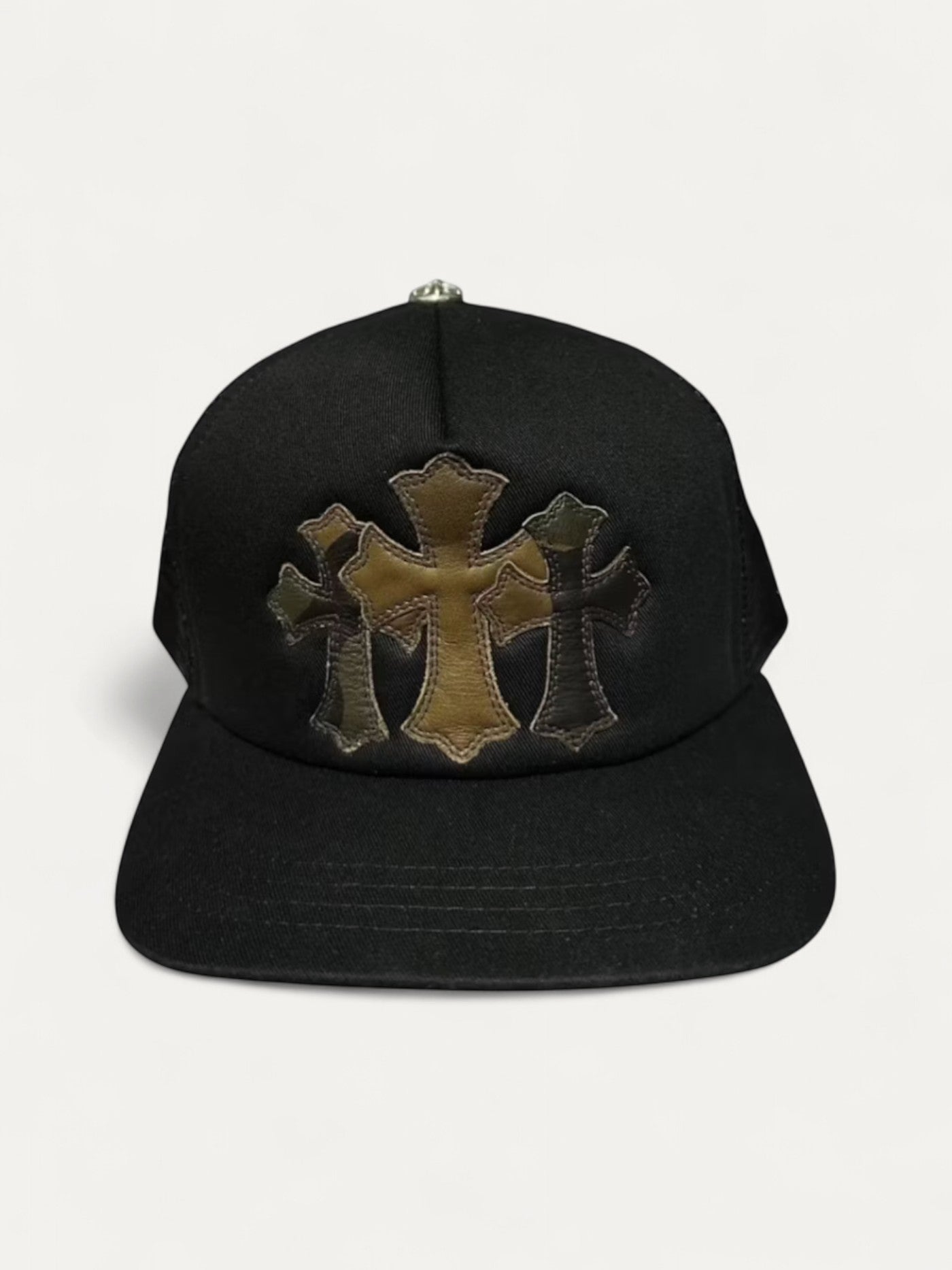 Chrome Hearts Black Camo Cemetery Trucker Cap