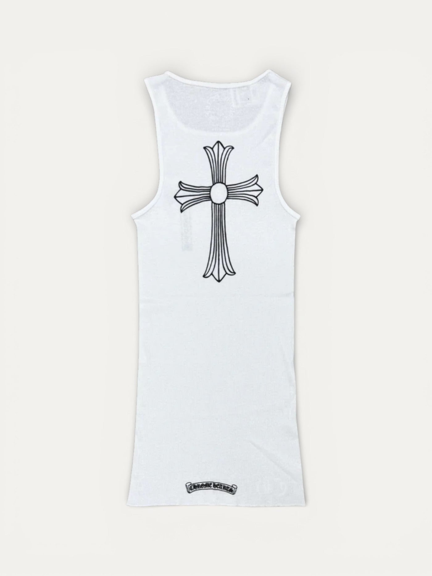 Chrome Hearts T-Bar Cross Tank Top White