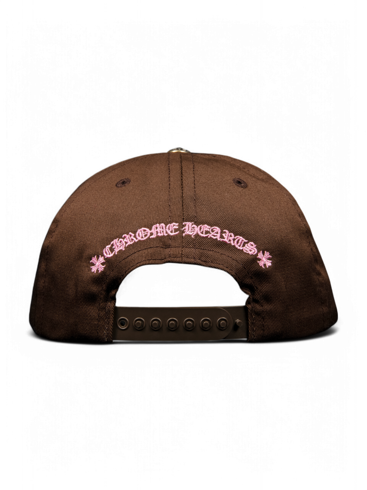 Chrome Hearts Brown Pink CH Baseball Cap