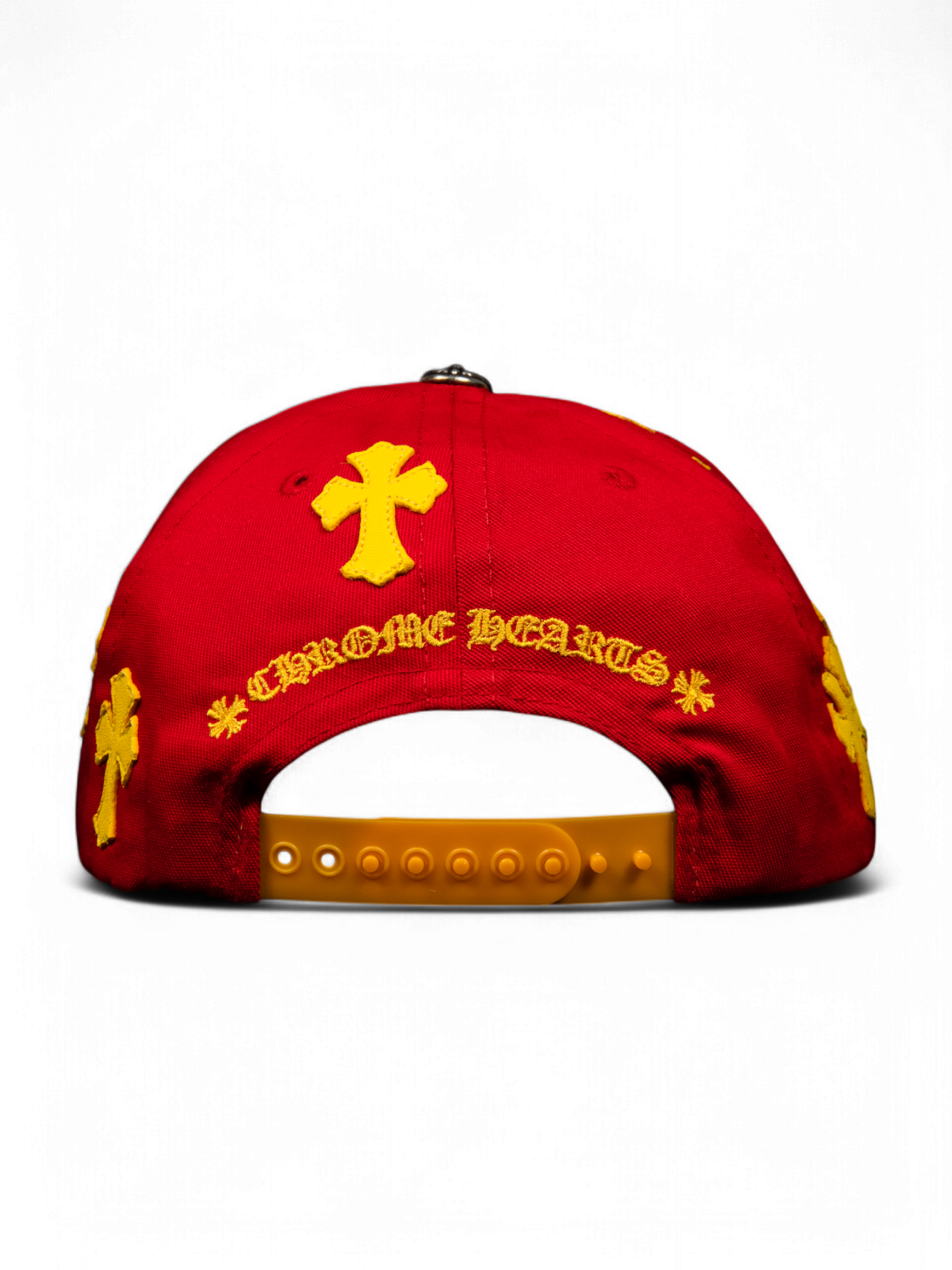Chrome Hearts Red Yellow Cross Patch Baseball Cap