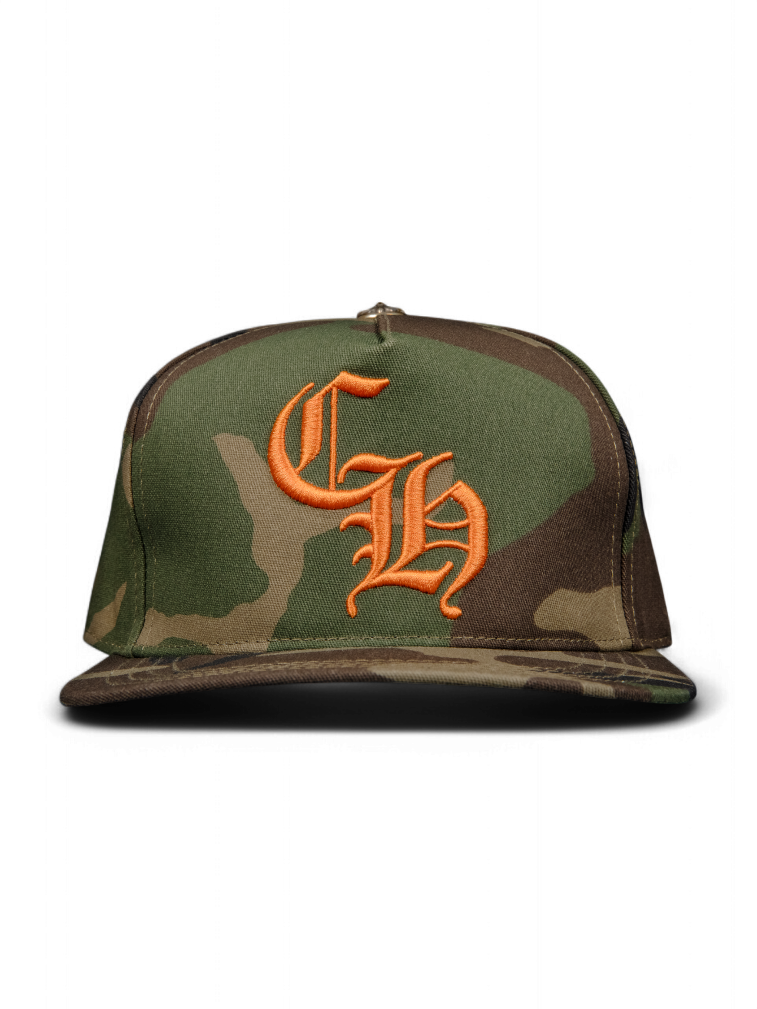 Chrome Hearts Camo Orange CH Baseball Cap