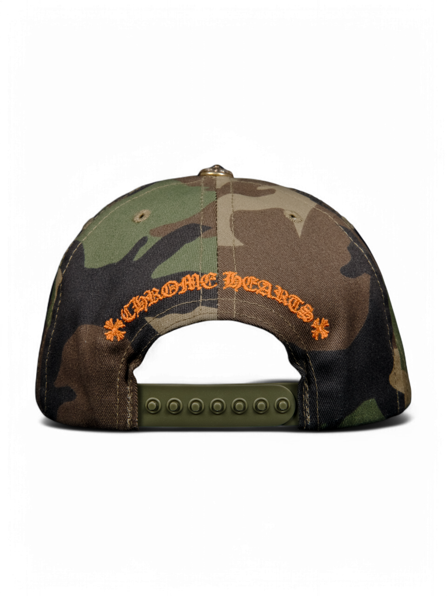 Chrome Hearts Camo Orange CH Baseball Cap