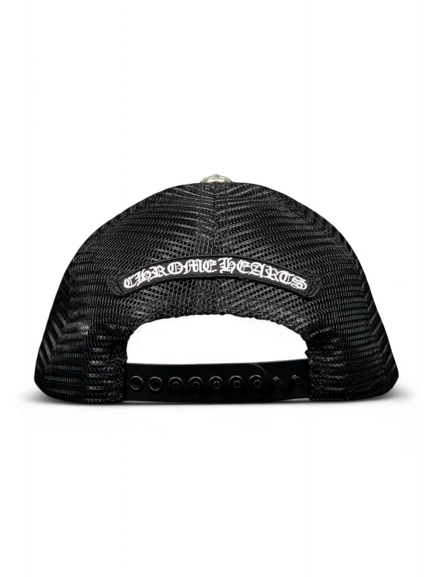 Chrome Hearts Triple Black Hollywood Trucker Hat