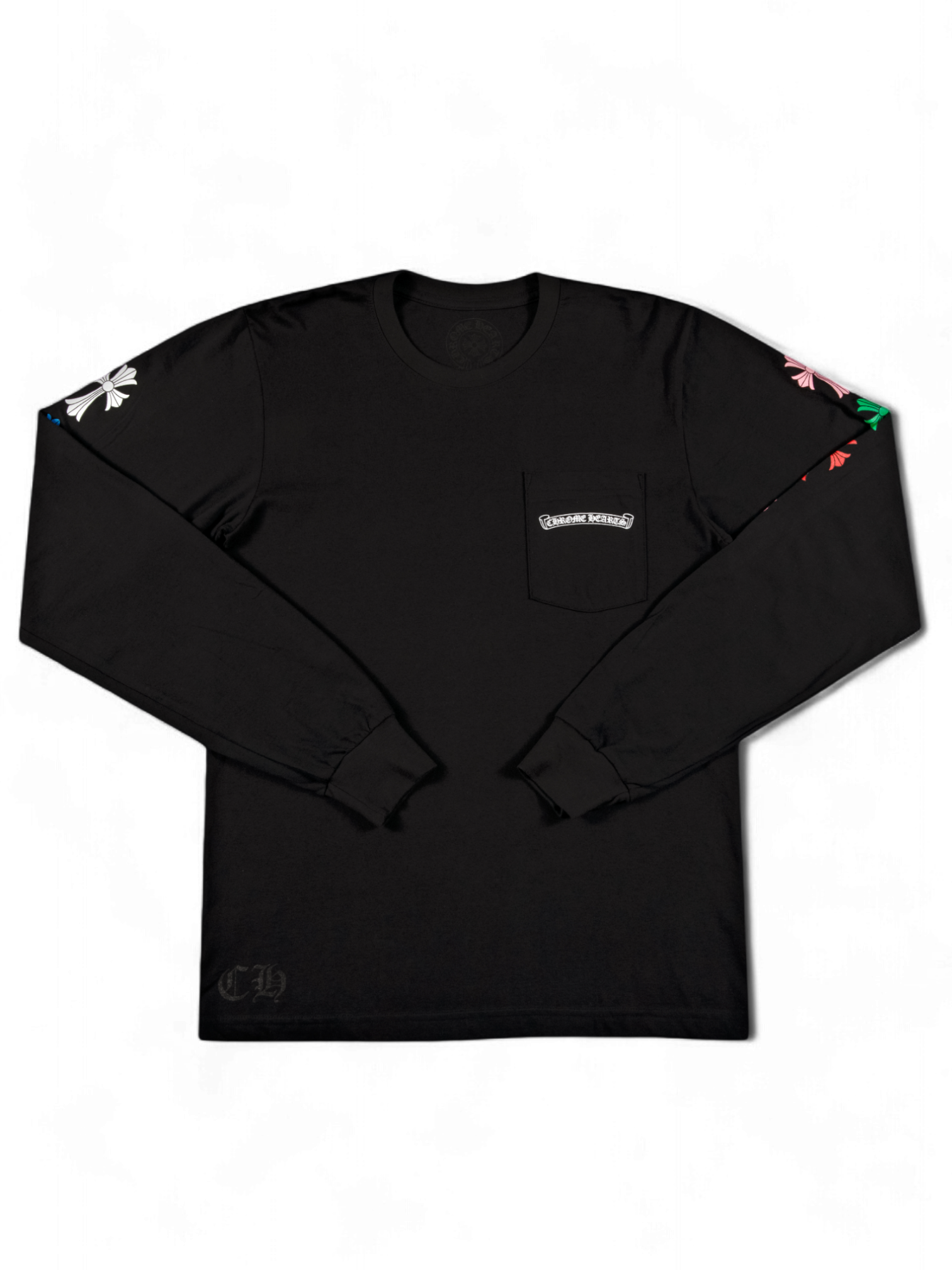 Chrome Hearts Black Multi Color Cross Longsleeve