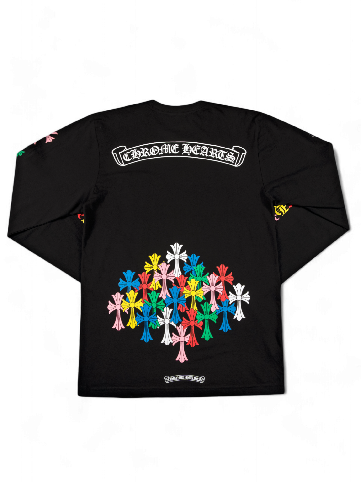 Chrome Hearts Black Multi Color Cross Longsleeve