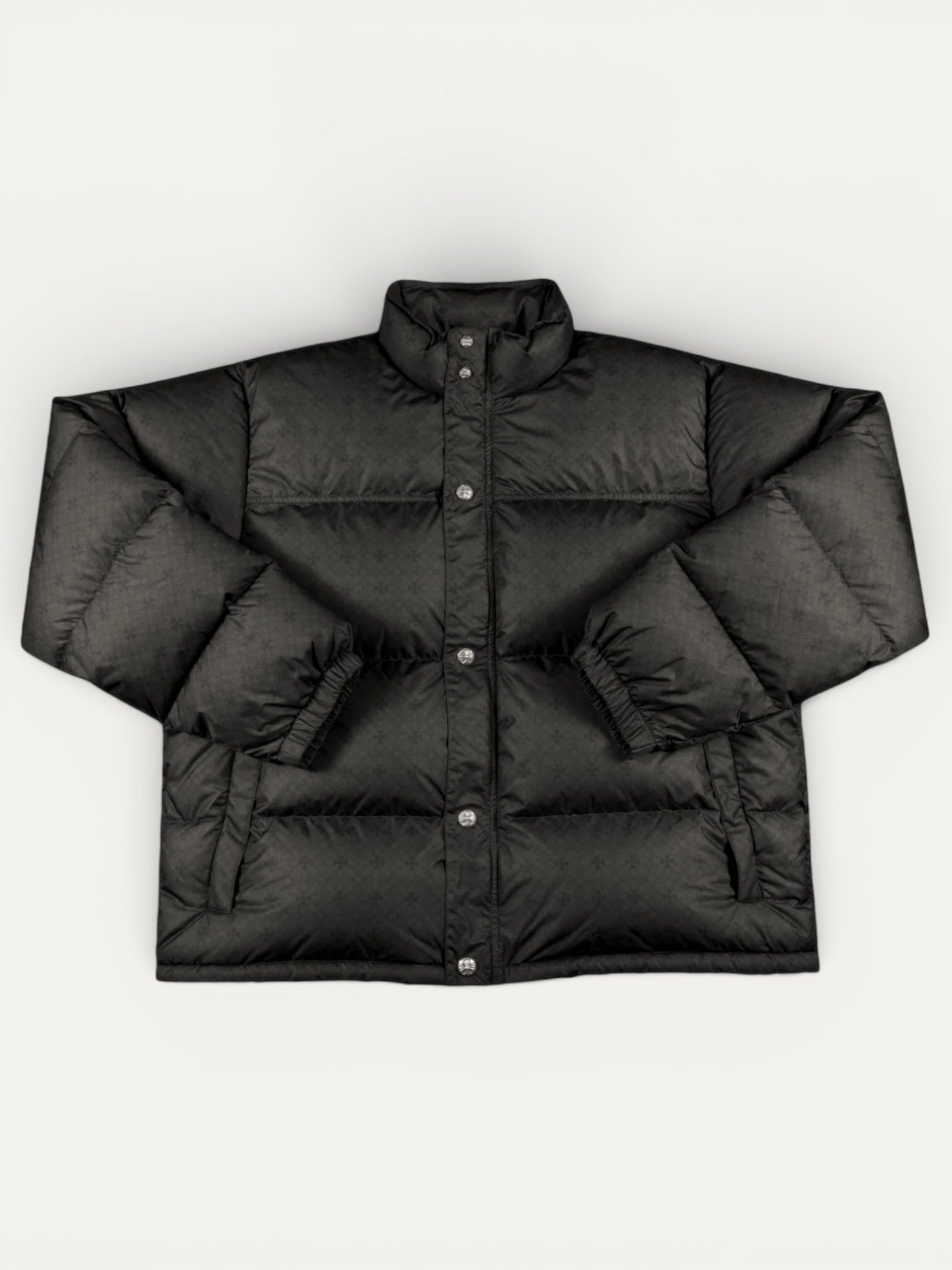Chrome Hearts Black Mini Plus Monogram Puffer Down Jacket