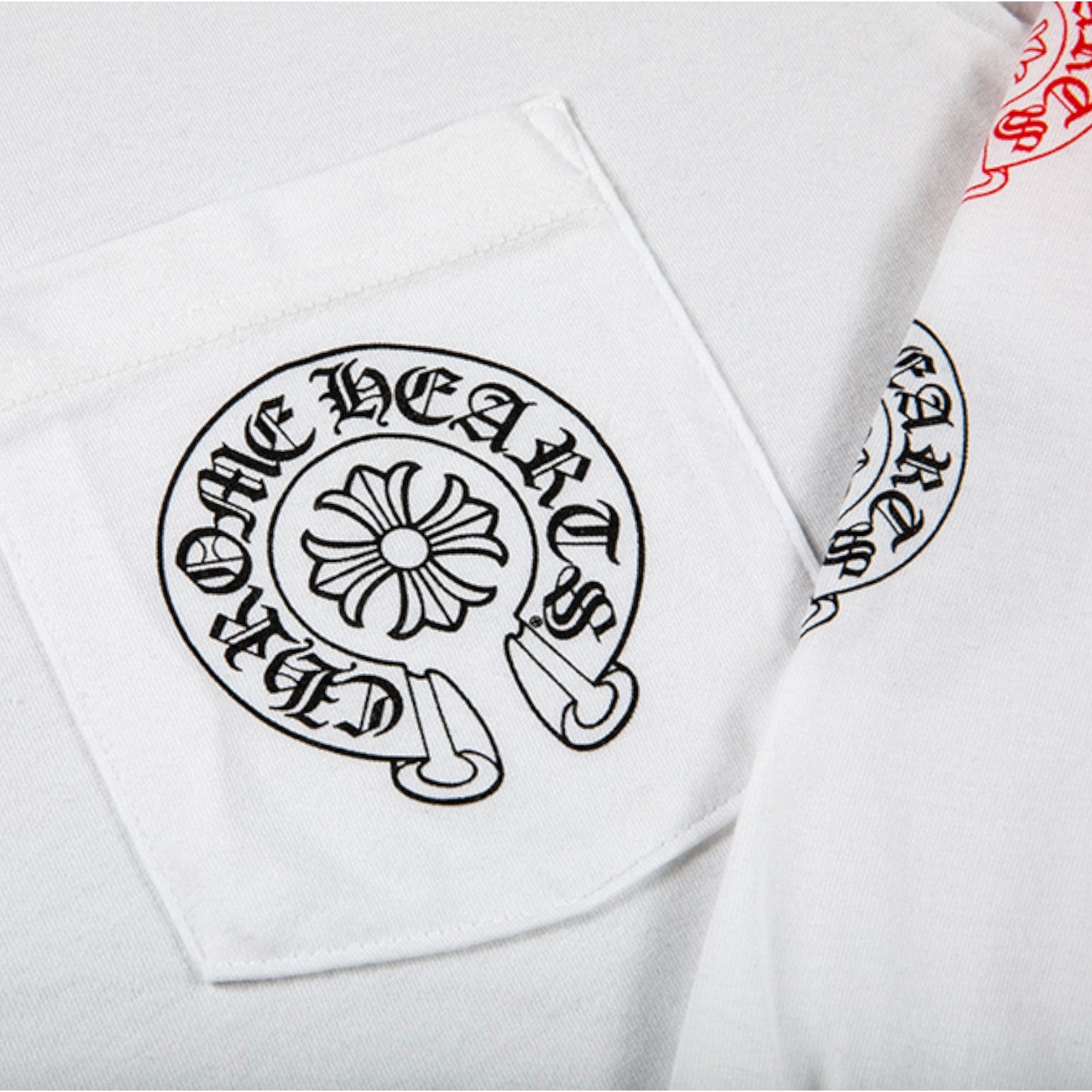 Chrome Hearts White Multi Color Horseshoe Longsleeve