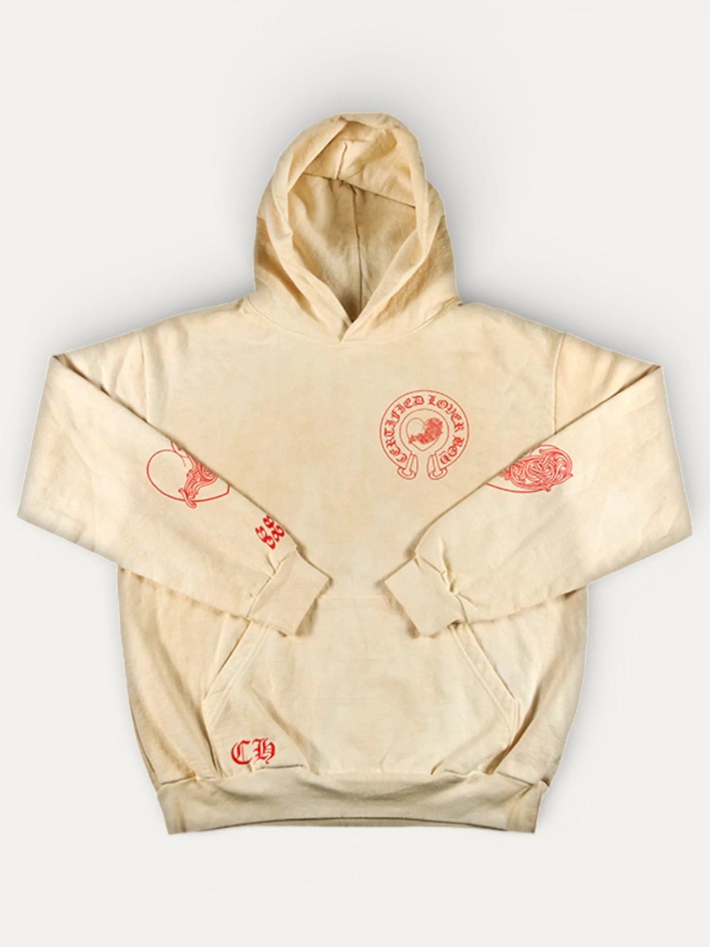 Chrome Hearts x Drake Certified Lover Boy Cream Hoodie
