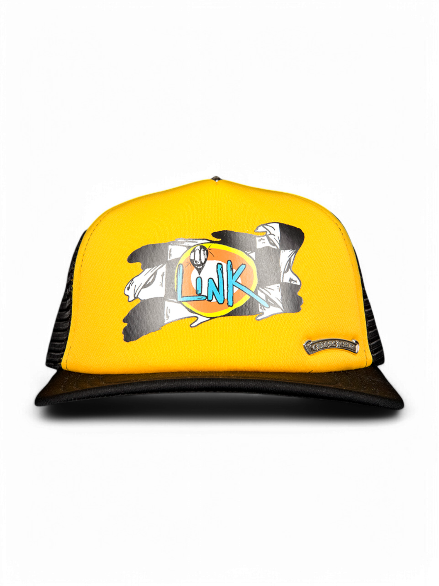 Chrome Hearts Matty Boy Black Yellow Sex Records Link Trucker Hat