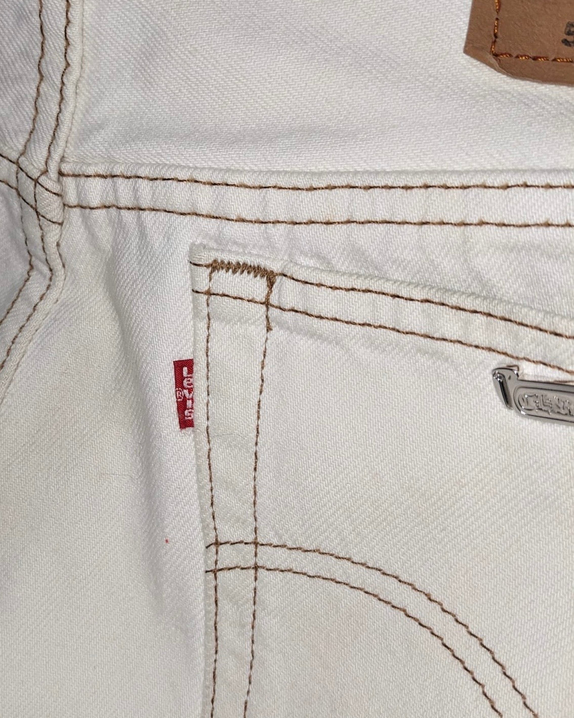 Chrome Hearts Matty Boy 1/1 Custom Painted Levi's Cross Patch Jeans