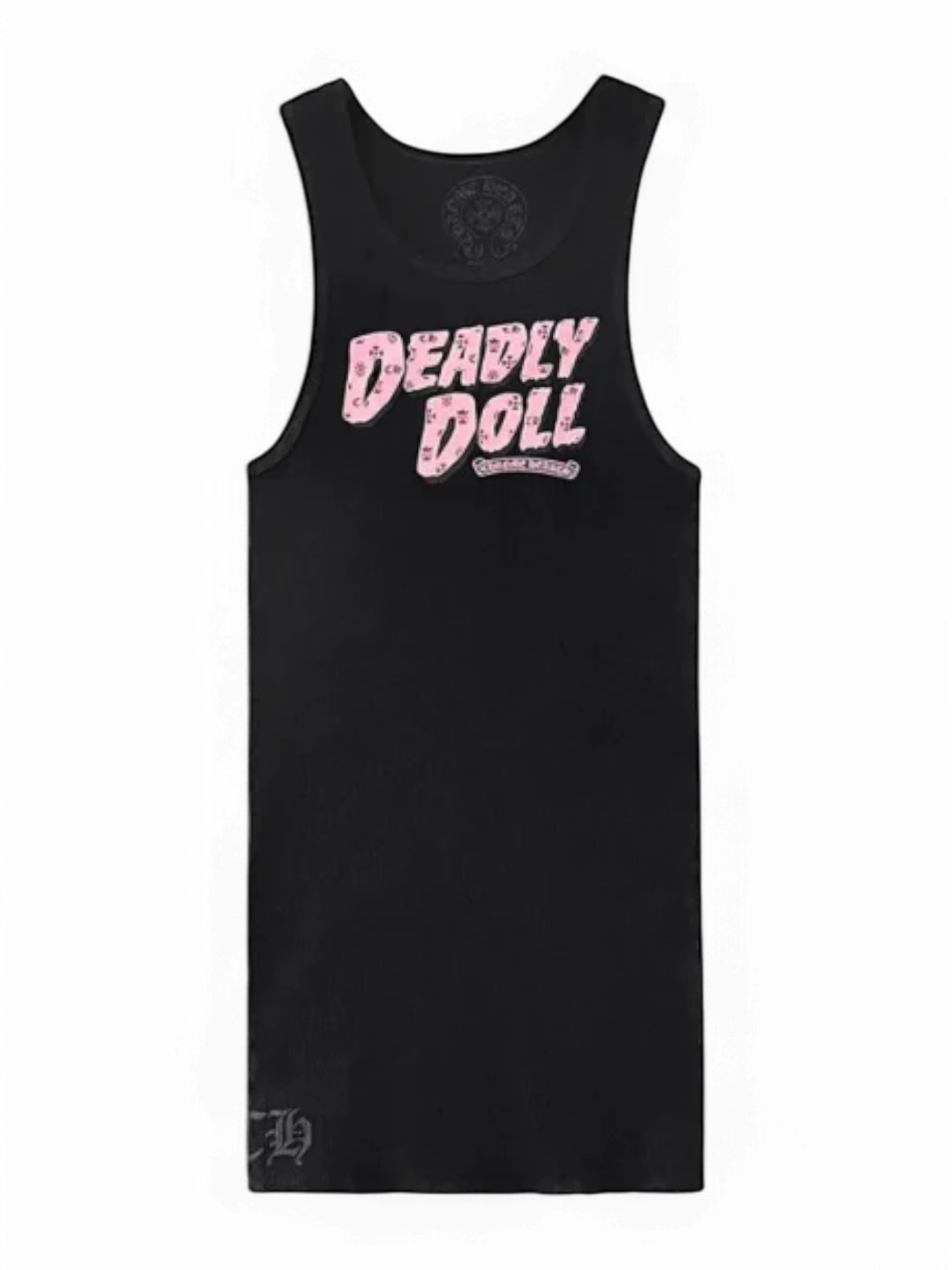 Chrome Hearts Deadly Doll Black Tank Top