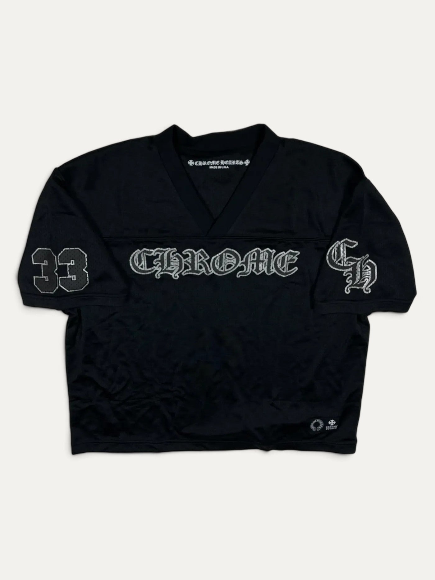 Chrome Hearts Black Mesh Stadium Football Jersey