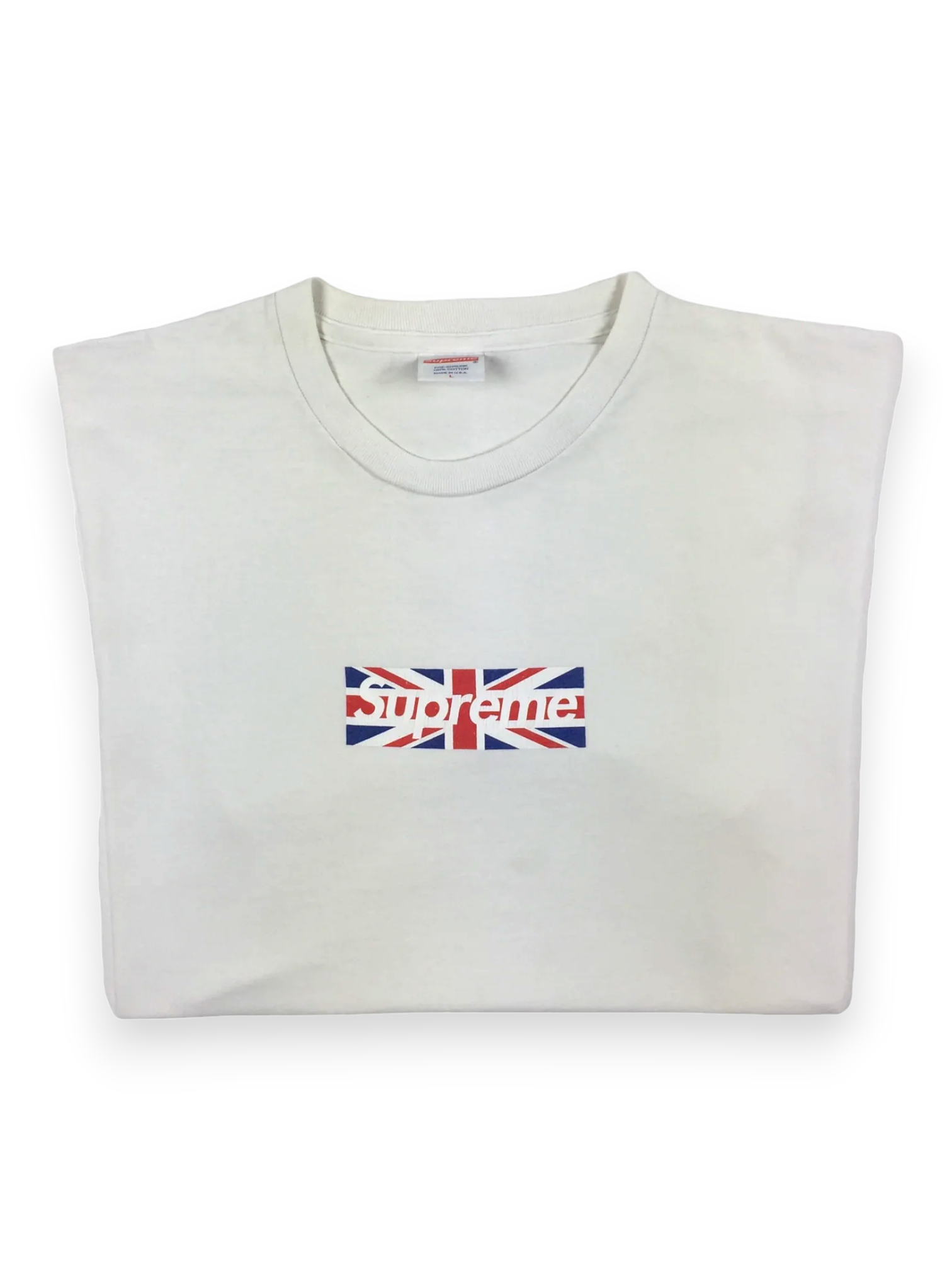 2011 Supreme London Union Jack Box Logo Tee