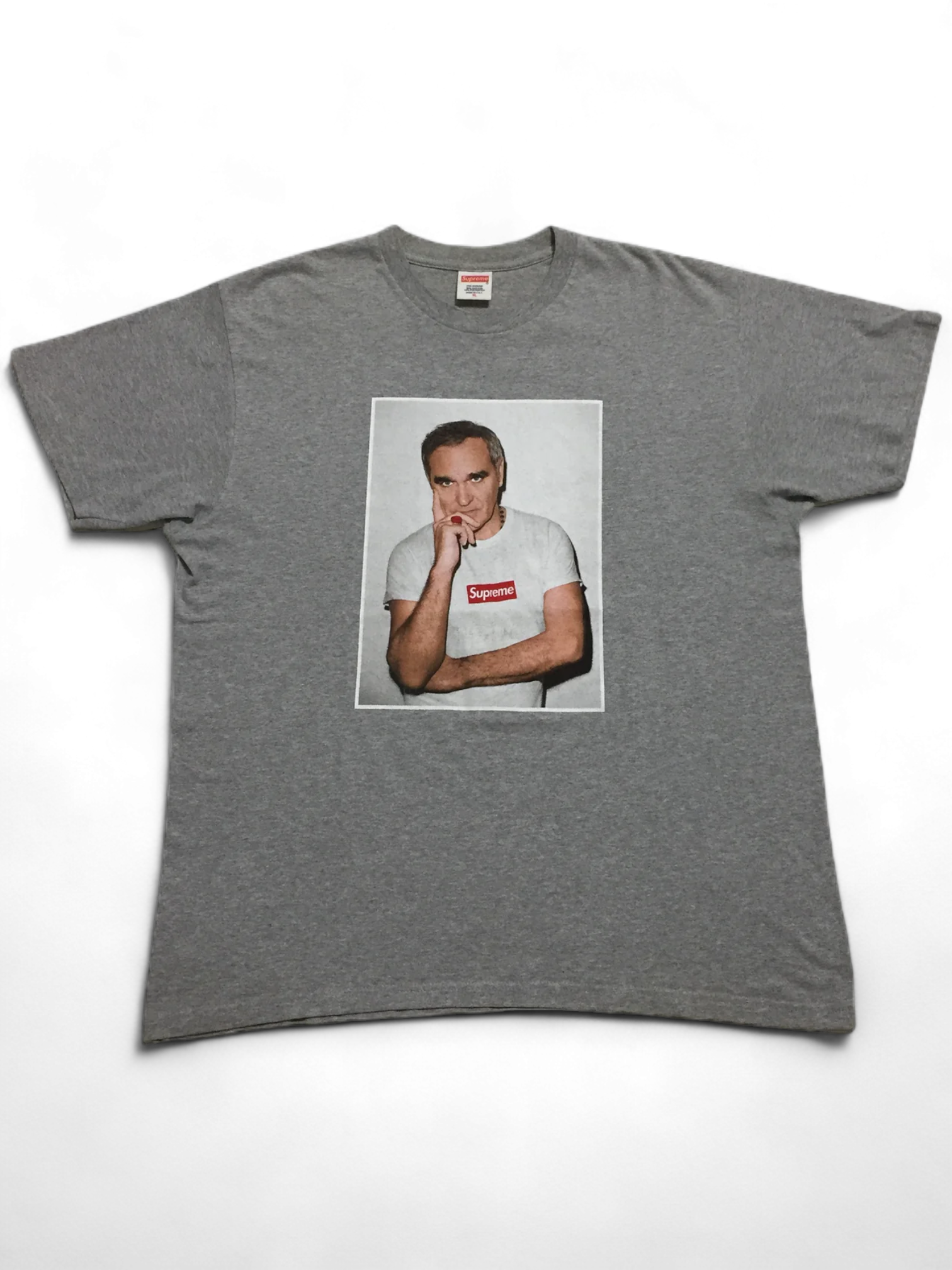 2016 Supreme Morrissey Grey Photo Tee