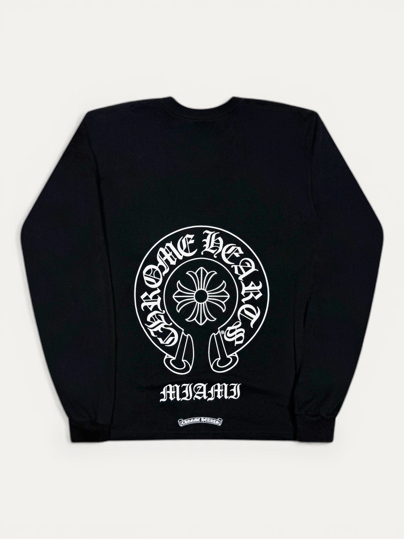 Chrome Hearts Miami Exclusive Black Horseshoe Longsleeve