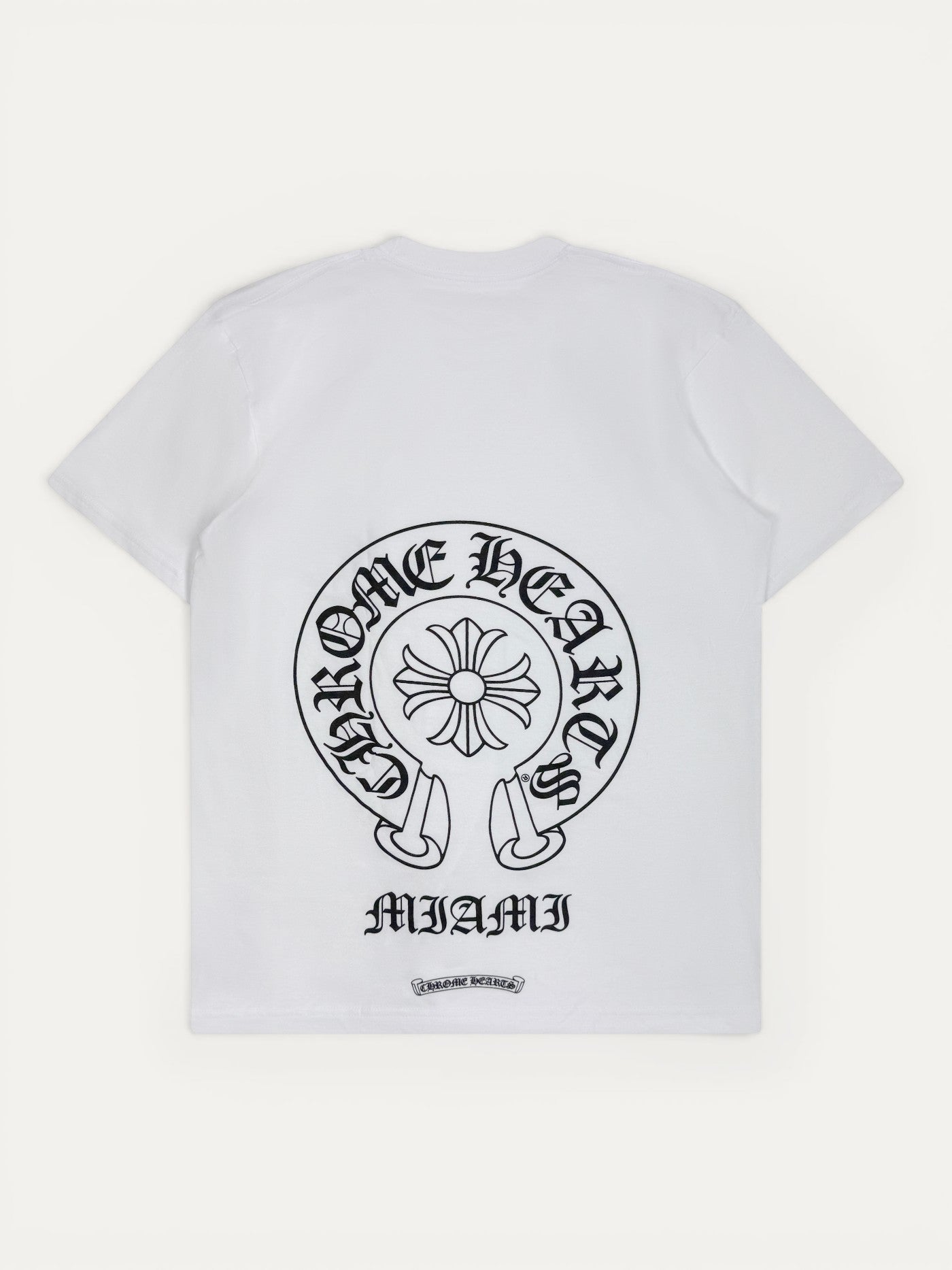 Chrome Hearts Miami Exclusive White Horseshoe Tee
